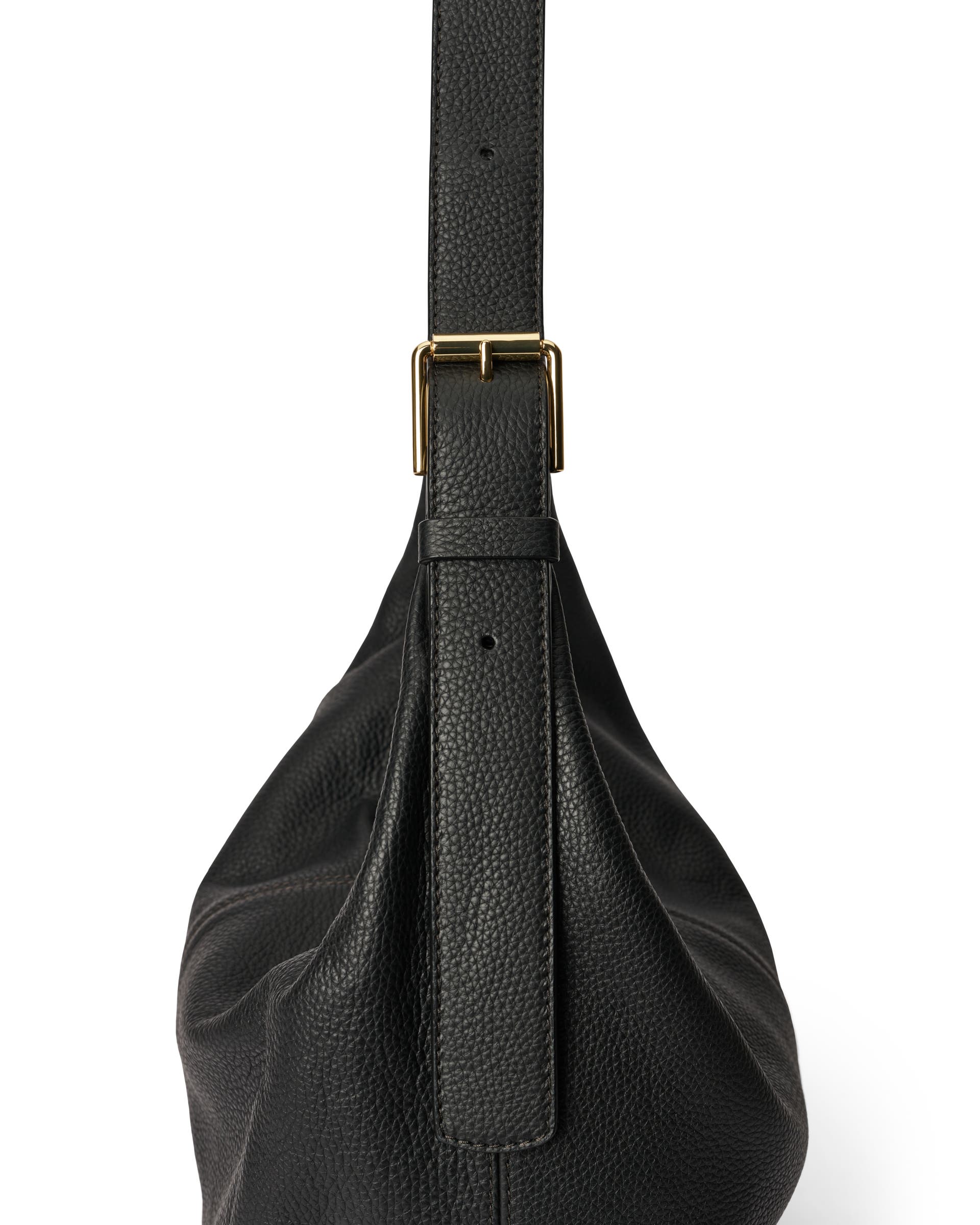 ECCO® Hobo Hobo-Tasche aus Leder - Schwarz - Detail-2
