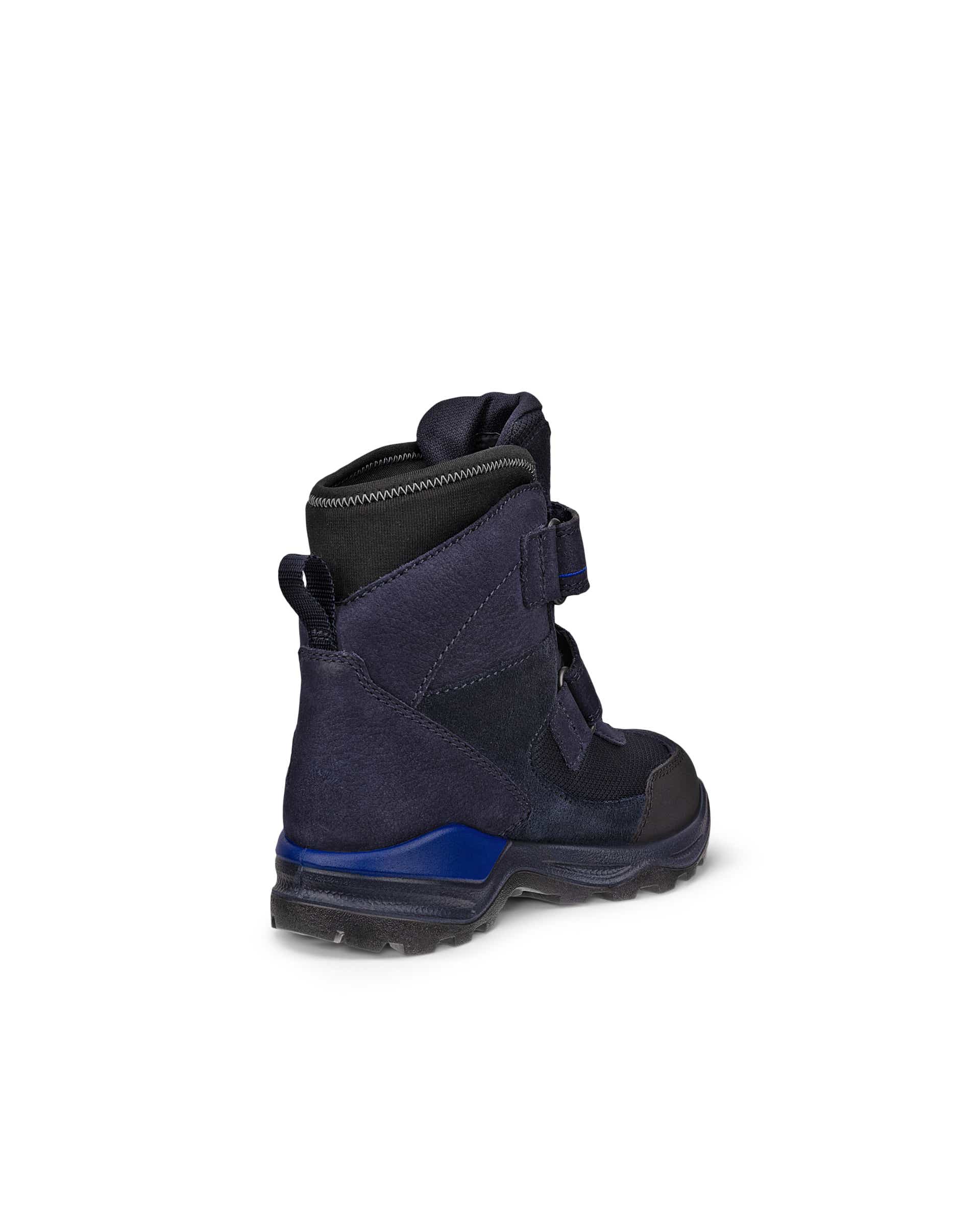 ECCO® SNOW MOUNTAIN Kinder Wasserdichte Winterstiefel aus Nubukleder - Blau - Back