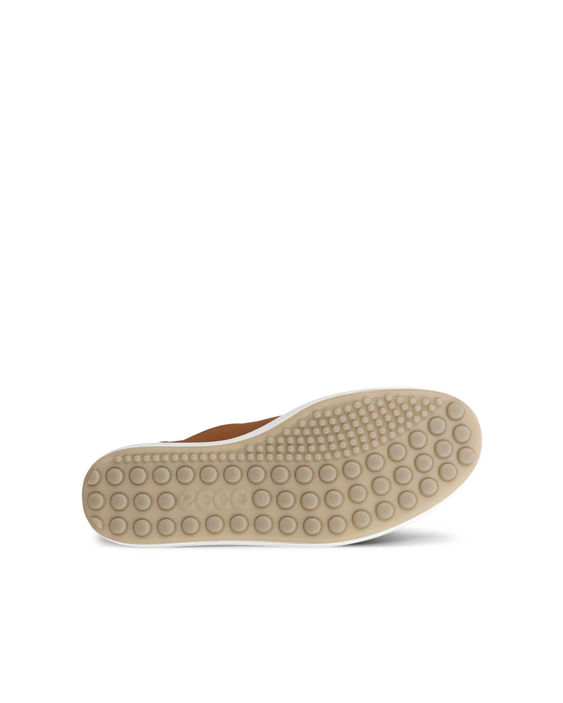 Women's ECCO® Soft 7 Nubuck Lace-Up Sneaker - Brown - Sole