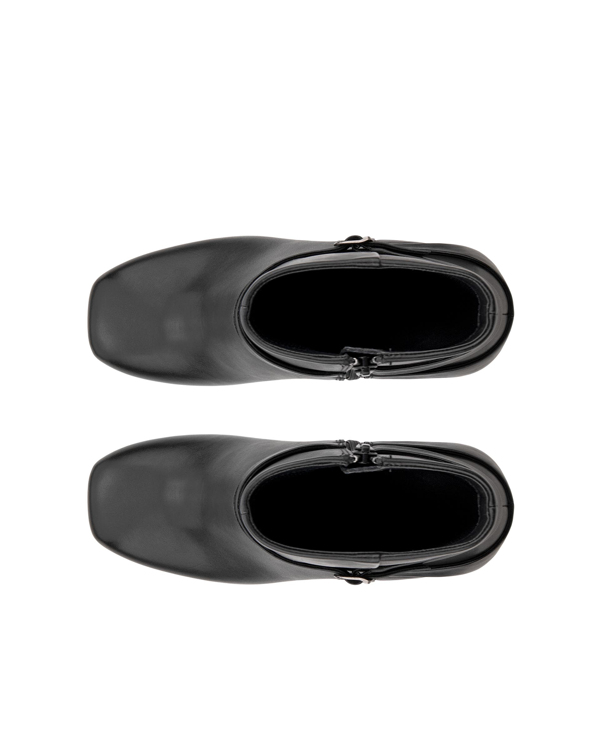 Women's ECCO® Sculpted Alba 65 Leather Ankle Heel Boot - Black - Top left pair