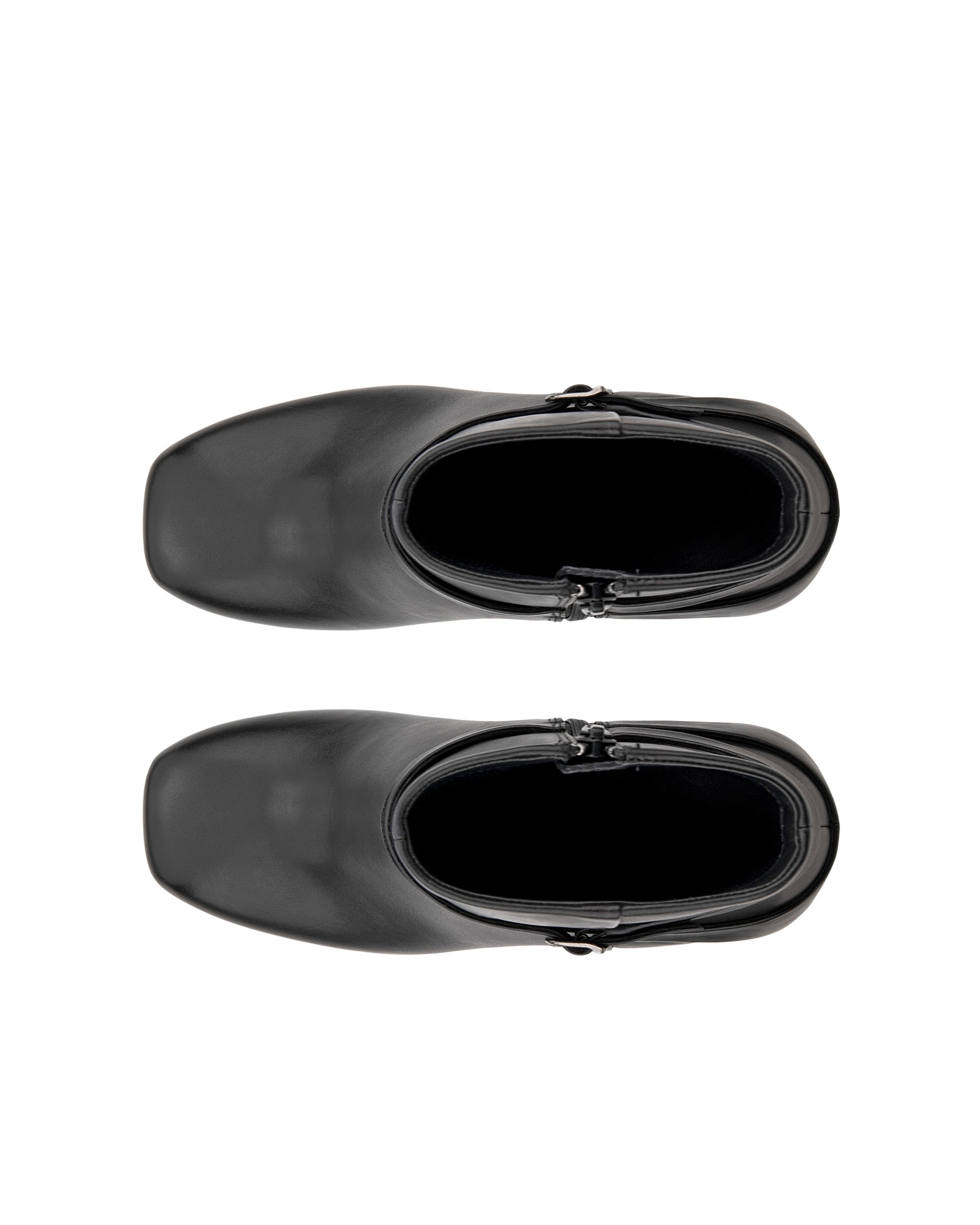 Women's ECCO® Sculpted Alba 65 Leather Ankle Heel Boot - Black - Top left pair