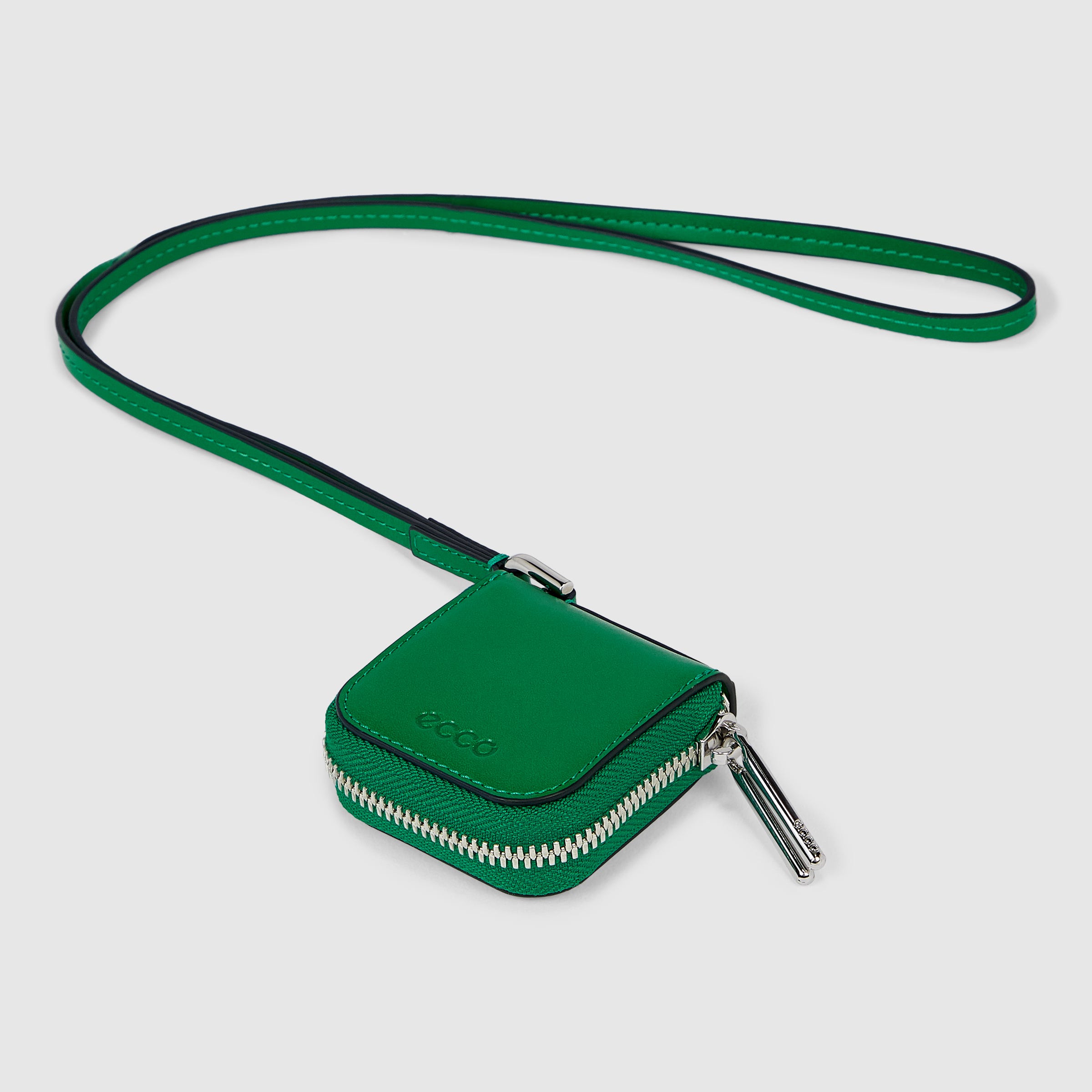 ECCO® Journey Leather Airpod Case - Green - Main