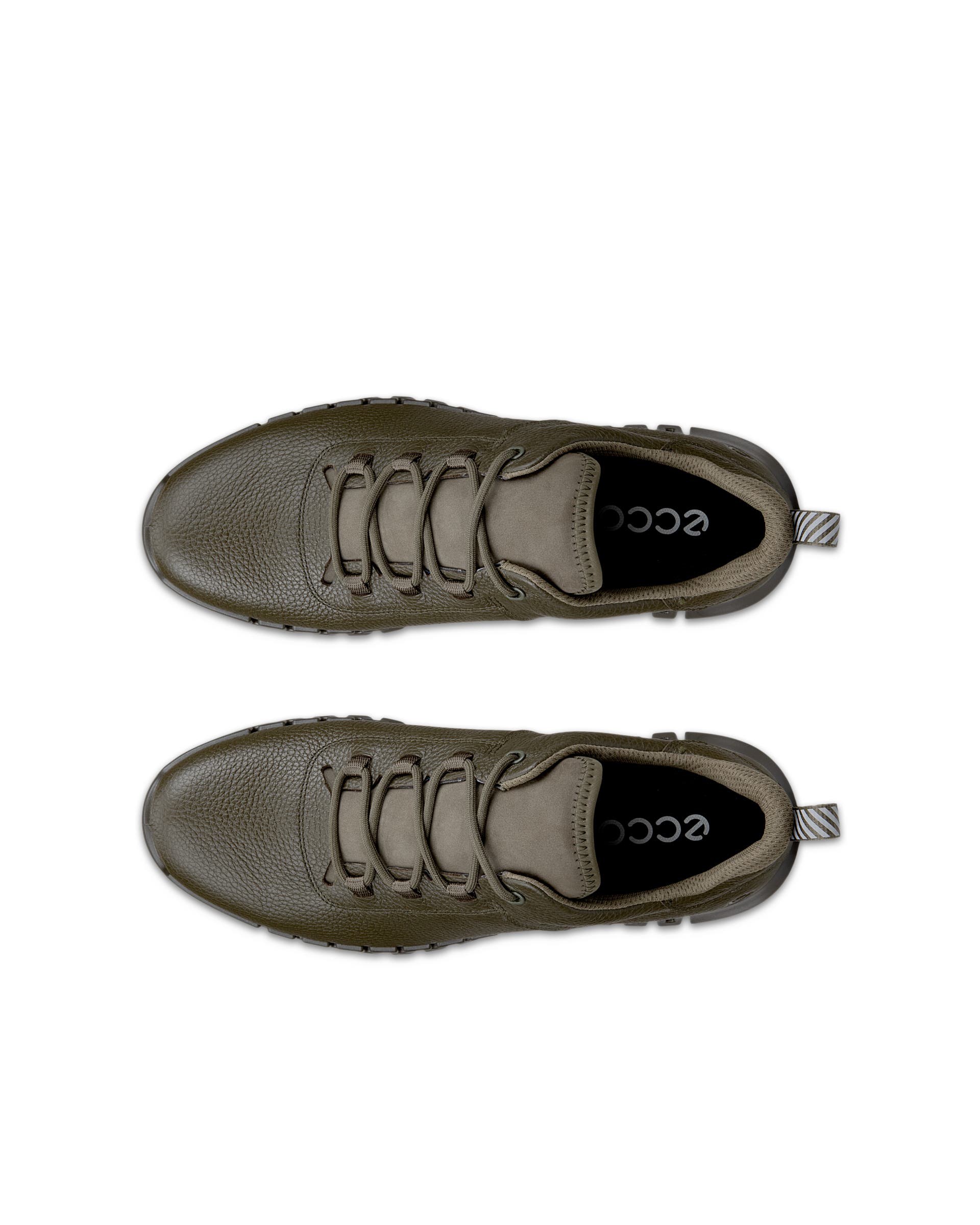 ECCO® GRUUV herre sneakers skinn Gore-Tex - Grønn - Top left pair