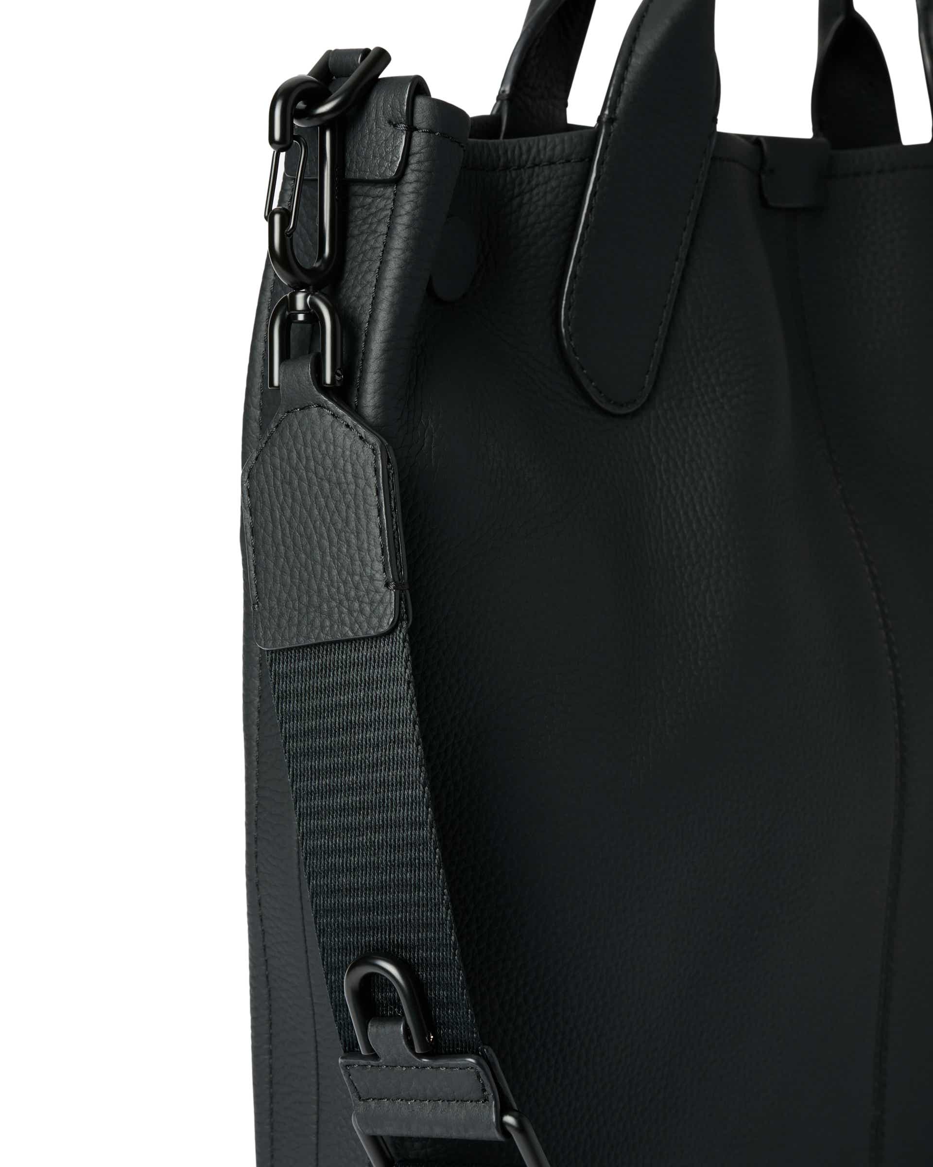 Kožená taška tote ECCO® - Černá - Detail-1