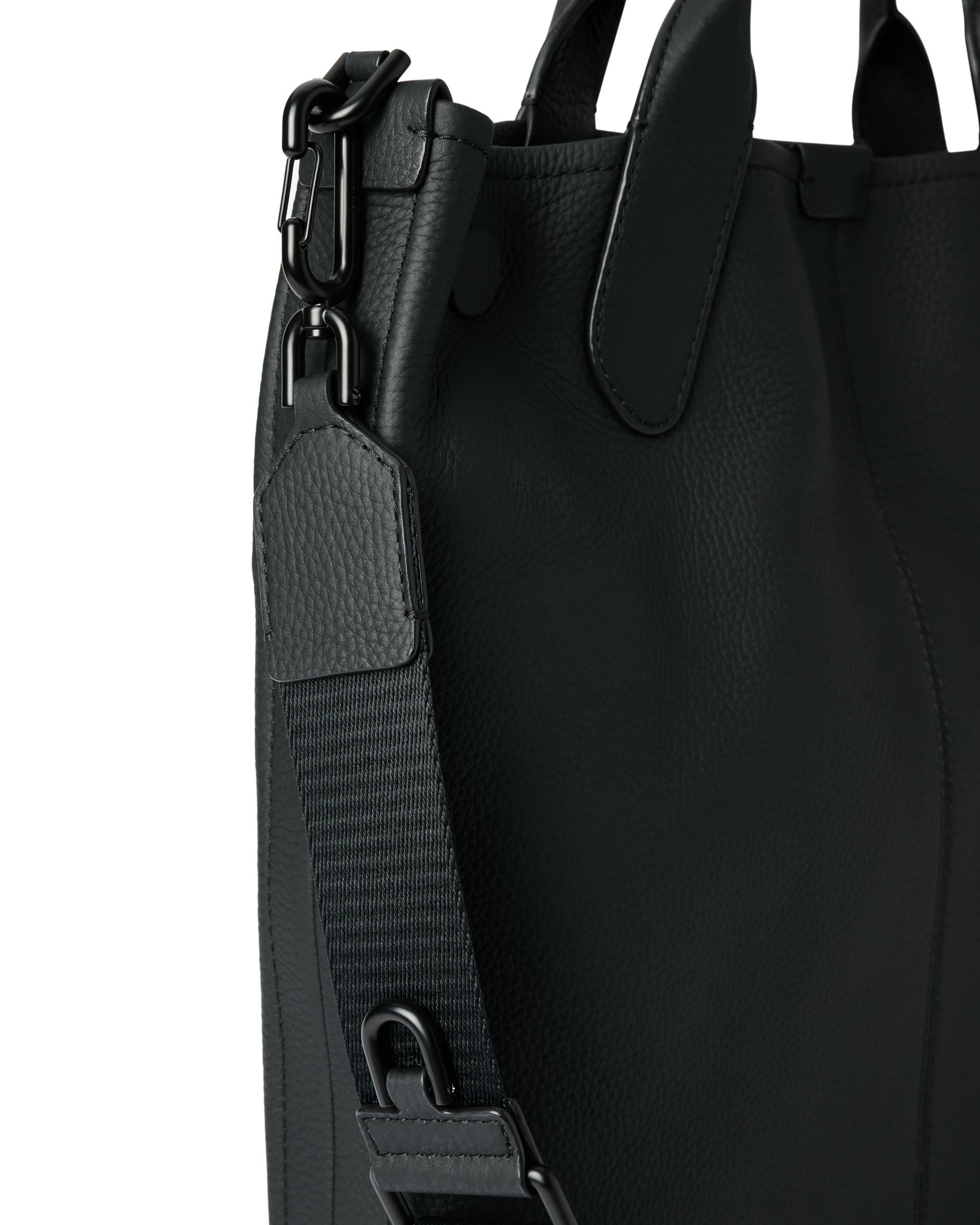 ECCO® Shopper aus Leder - Schwarz - Detail-1