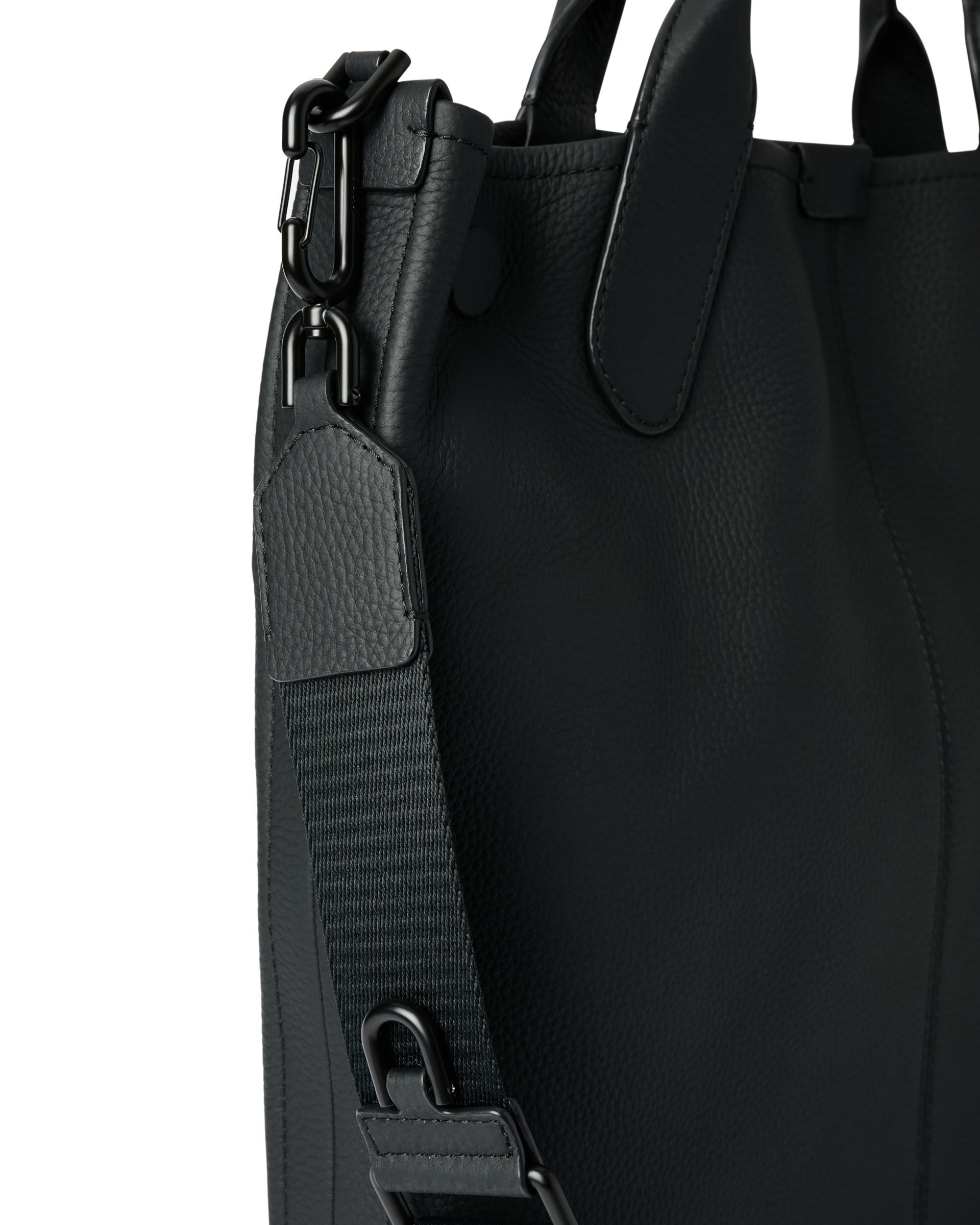 ECCO® Shopper aus Leder - Schwarz - Detail-1