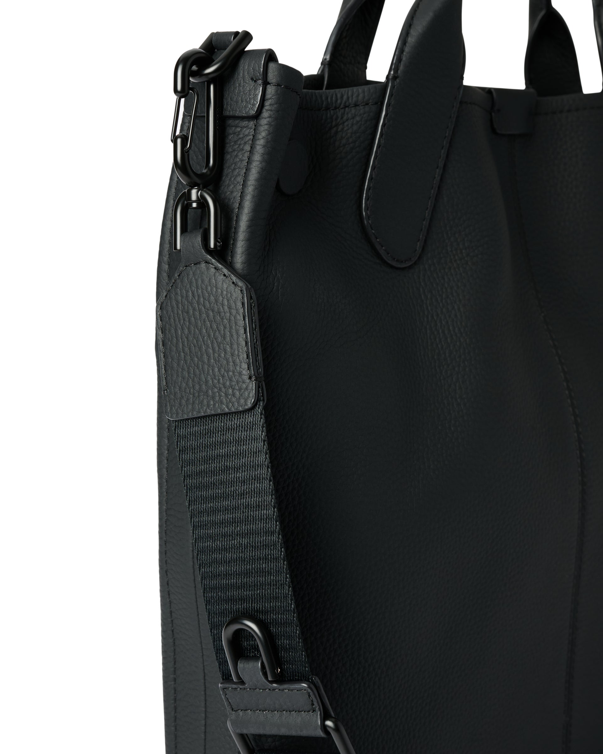 ECCO® Shopper aus Leder - Schwarz - Detail-1