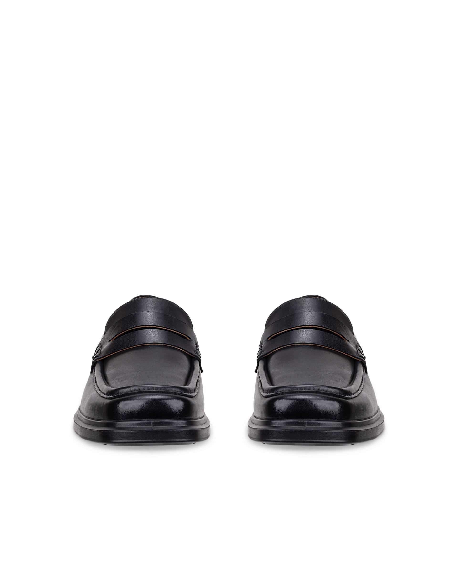 Men's ECCO® HELSINKI 2 Suede Penny Loafer - Black - Outside