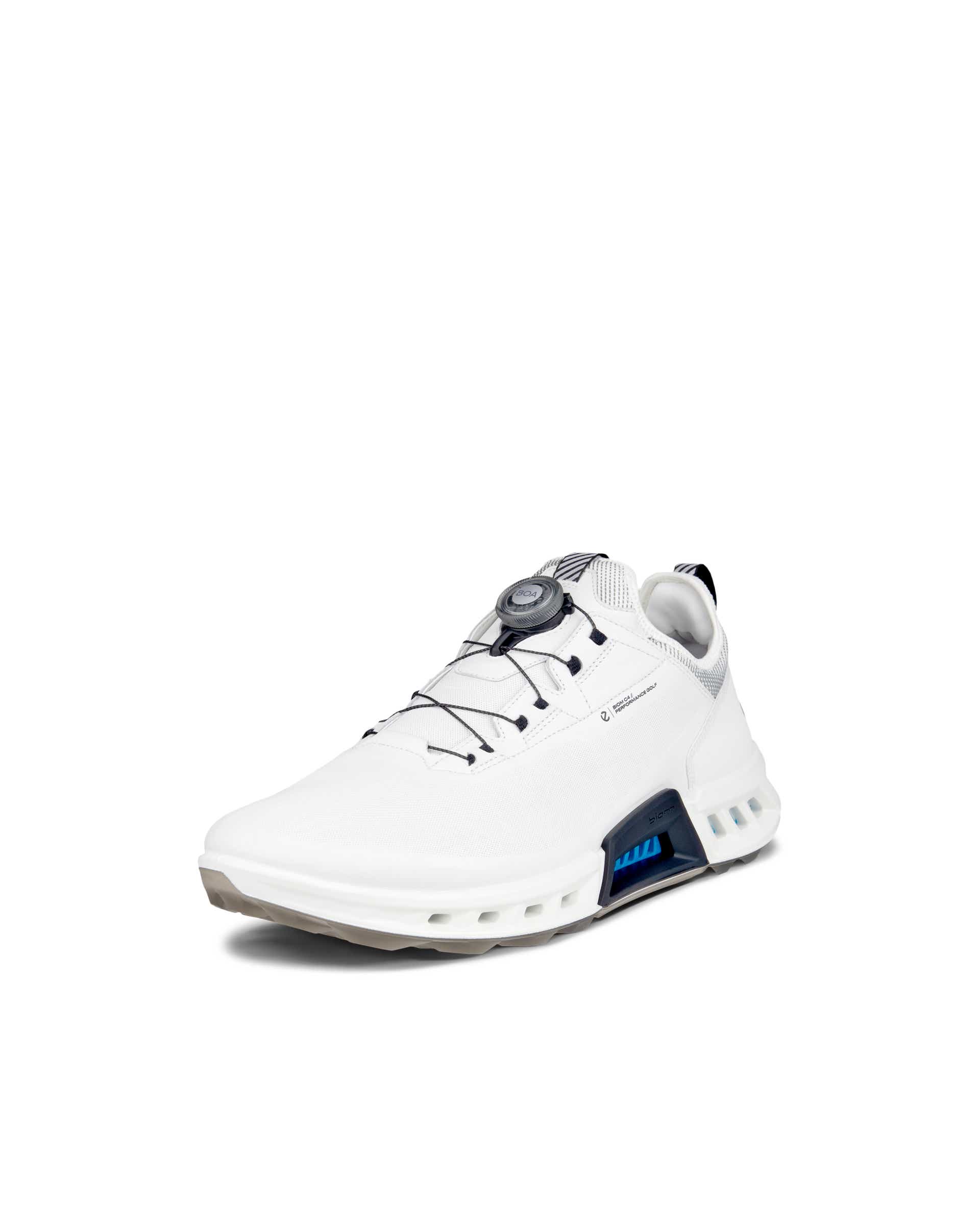 ECCO® Golf Biom C4 chaussure de golf en cuir Gore-Tex pour homme - Blanc - Main