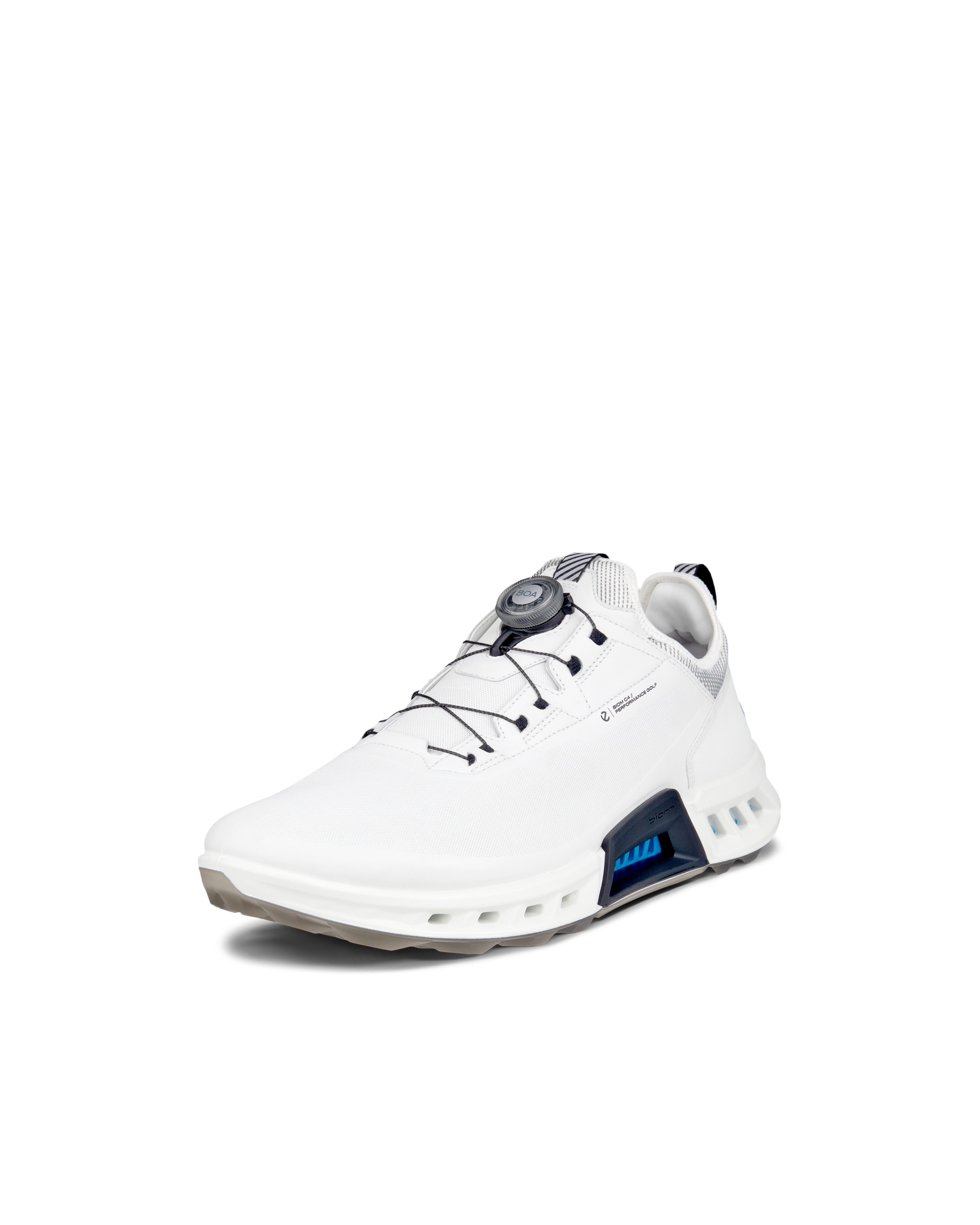Men's ECCO® Golf Biom C4 BOA Leather Gore-Tex Golf Shoe - White - Main