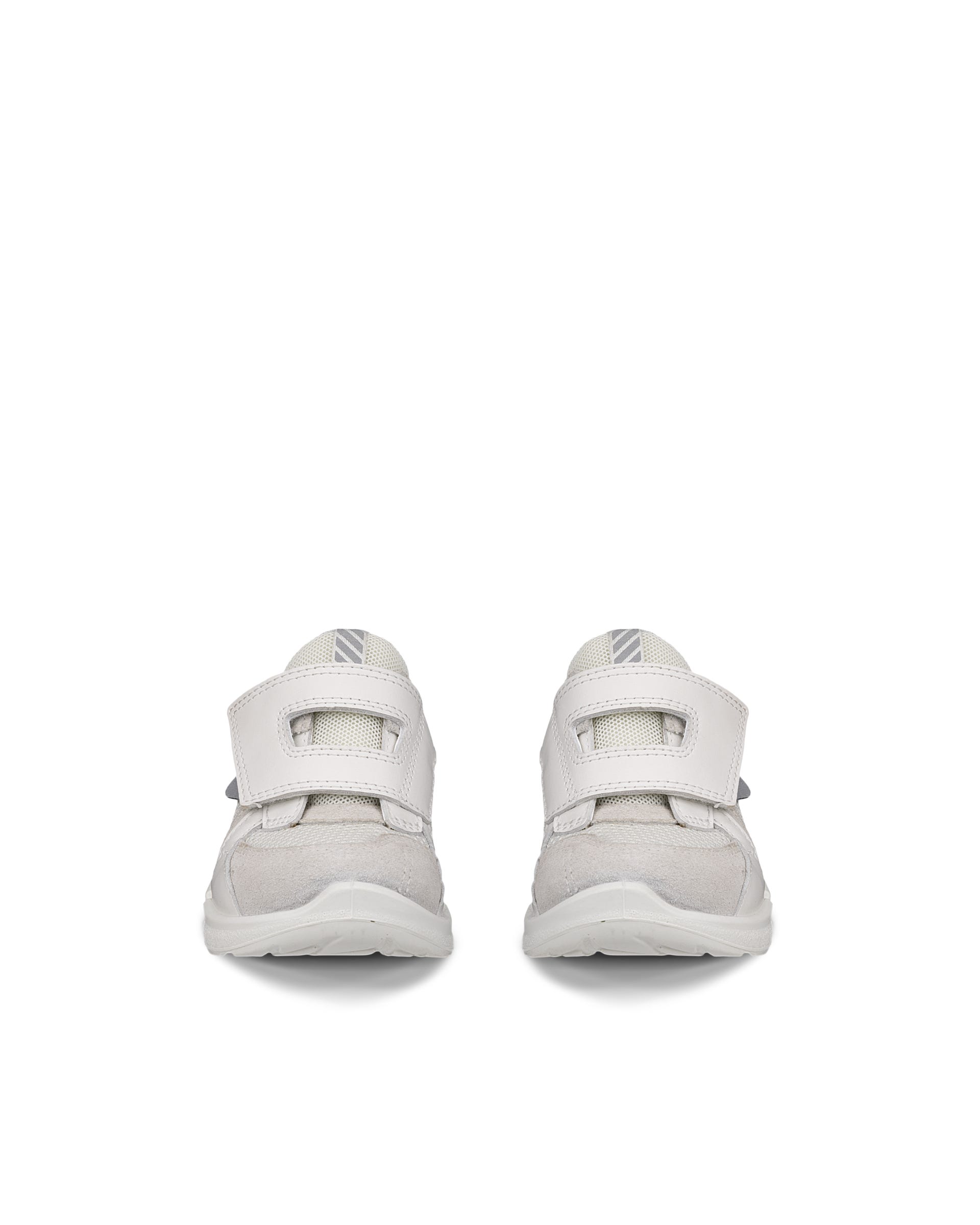 Kids' ECCO® BIOM 2.2 Suede Sneaker - White - Front pair