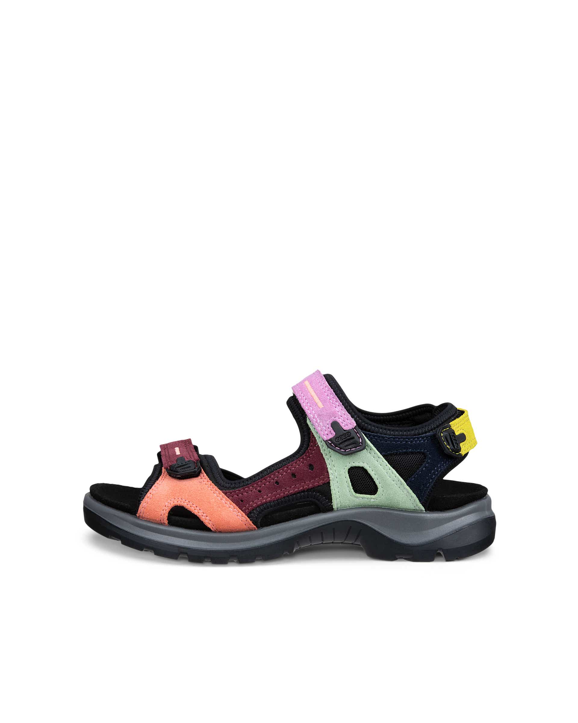 Women's ECCO® Offroad Suede Flat Sandal | Multicolor Women's ECCO® Offroad Suede Flat Sandal | Multicolor