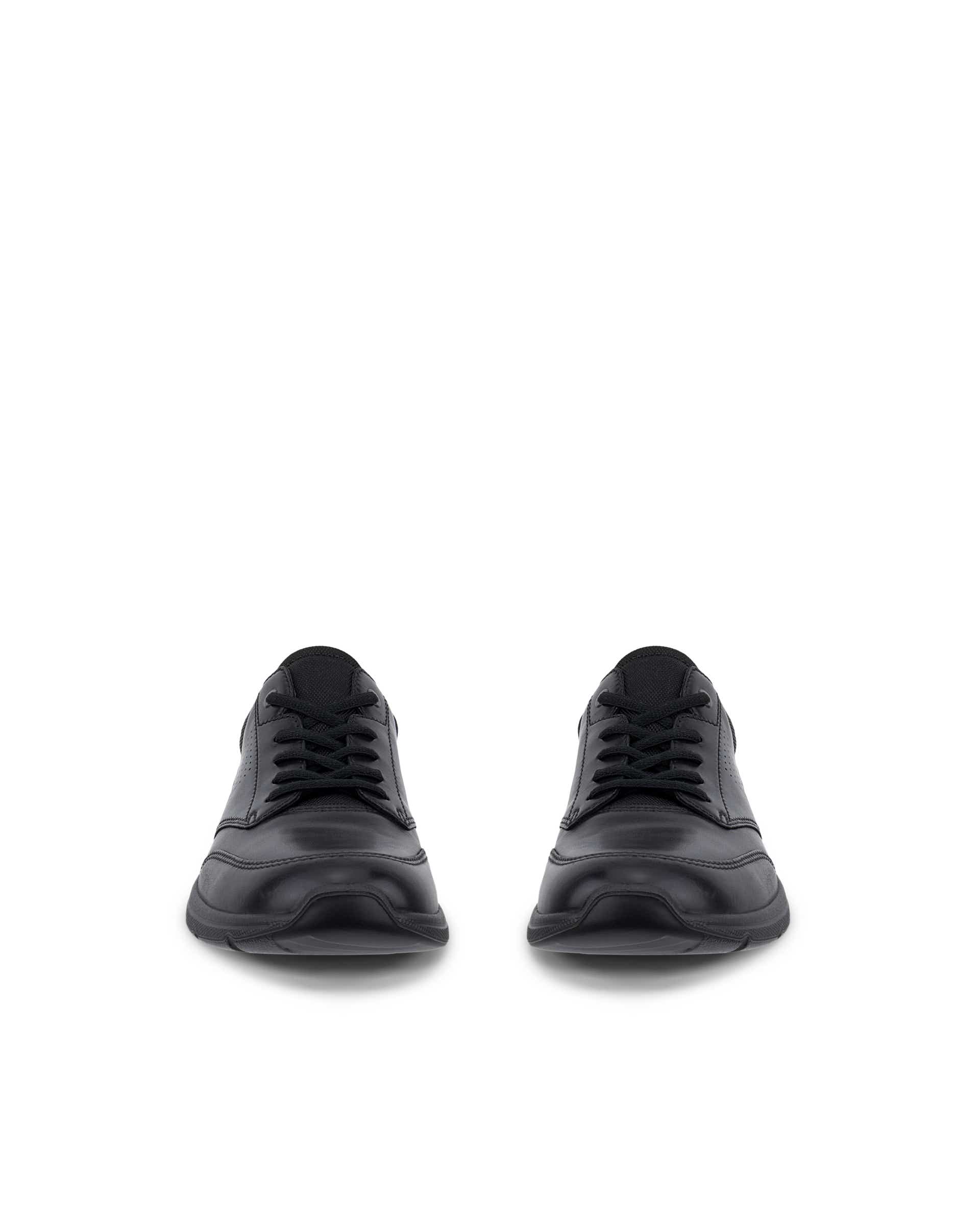 Men's ECCO® Irving Leather Lace-Up Shoe - Black - Front pair