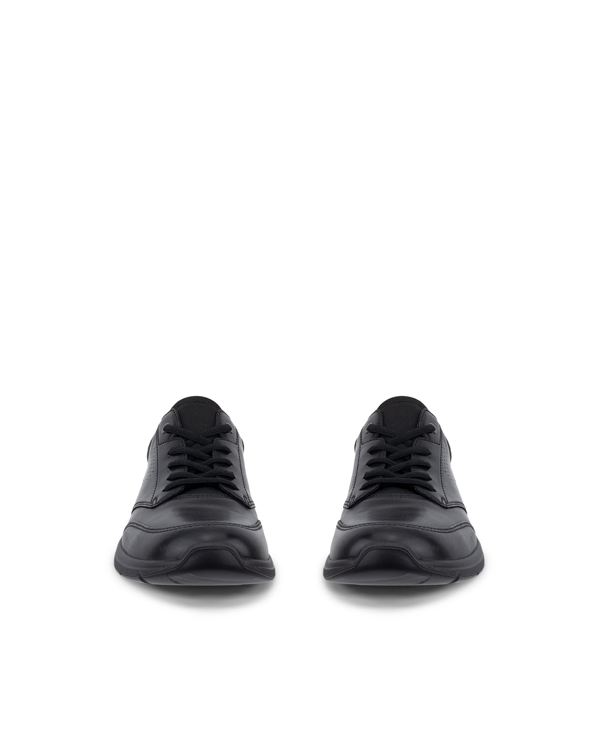 Men's ECCO® Irving Leather Lace-Up Shoe - Black - Front pair