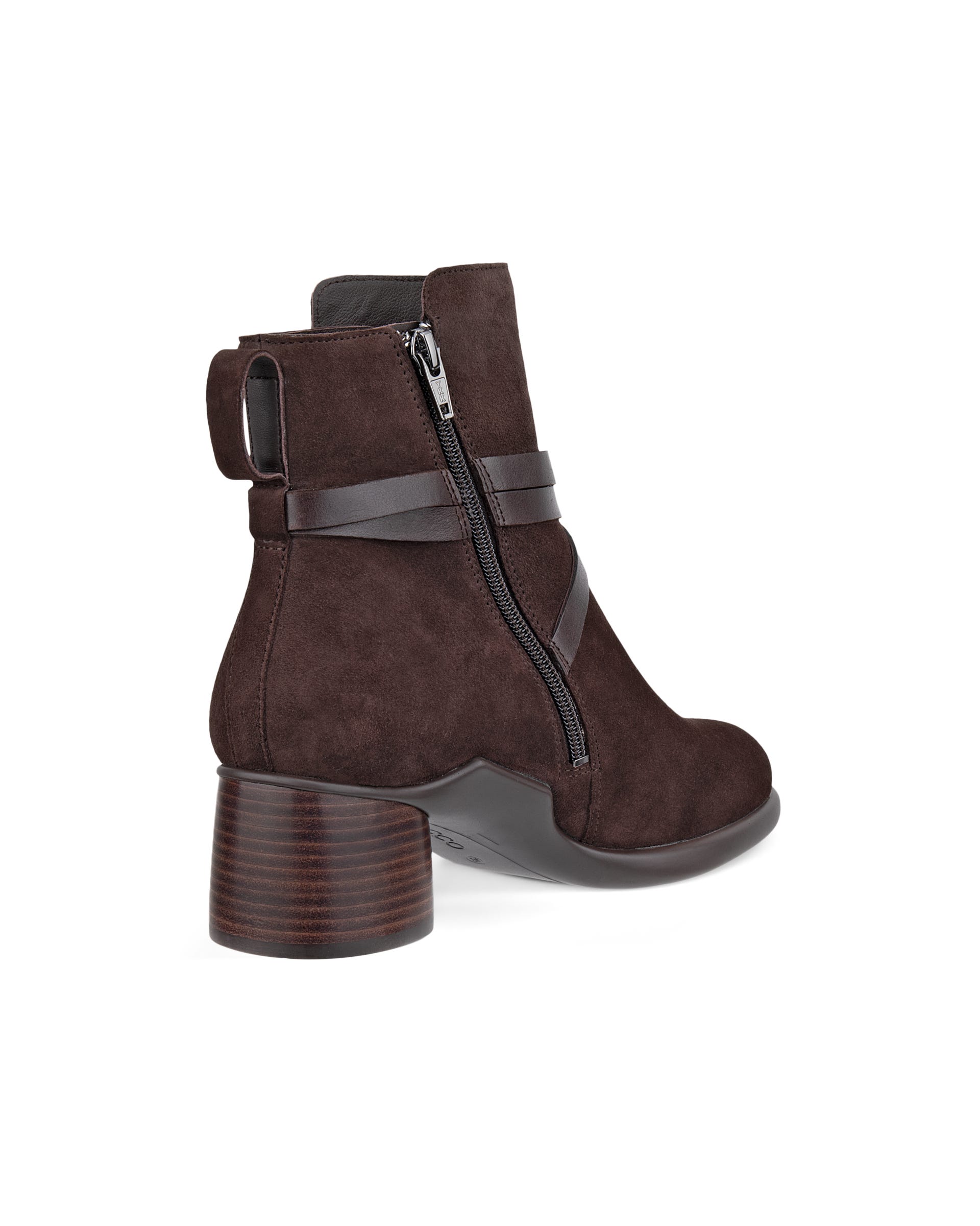 Women's ECCO® SCULPTED LX 35 Suede Ankle Boot - Brown - Outside