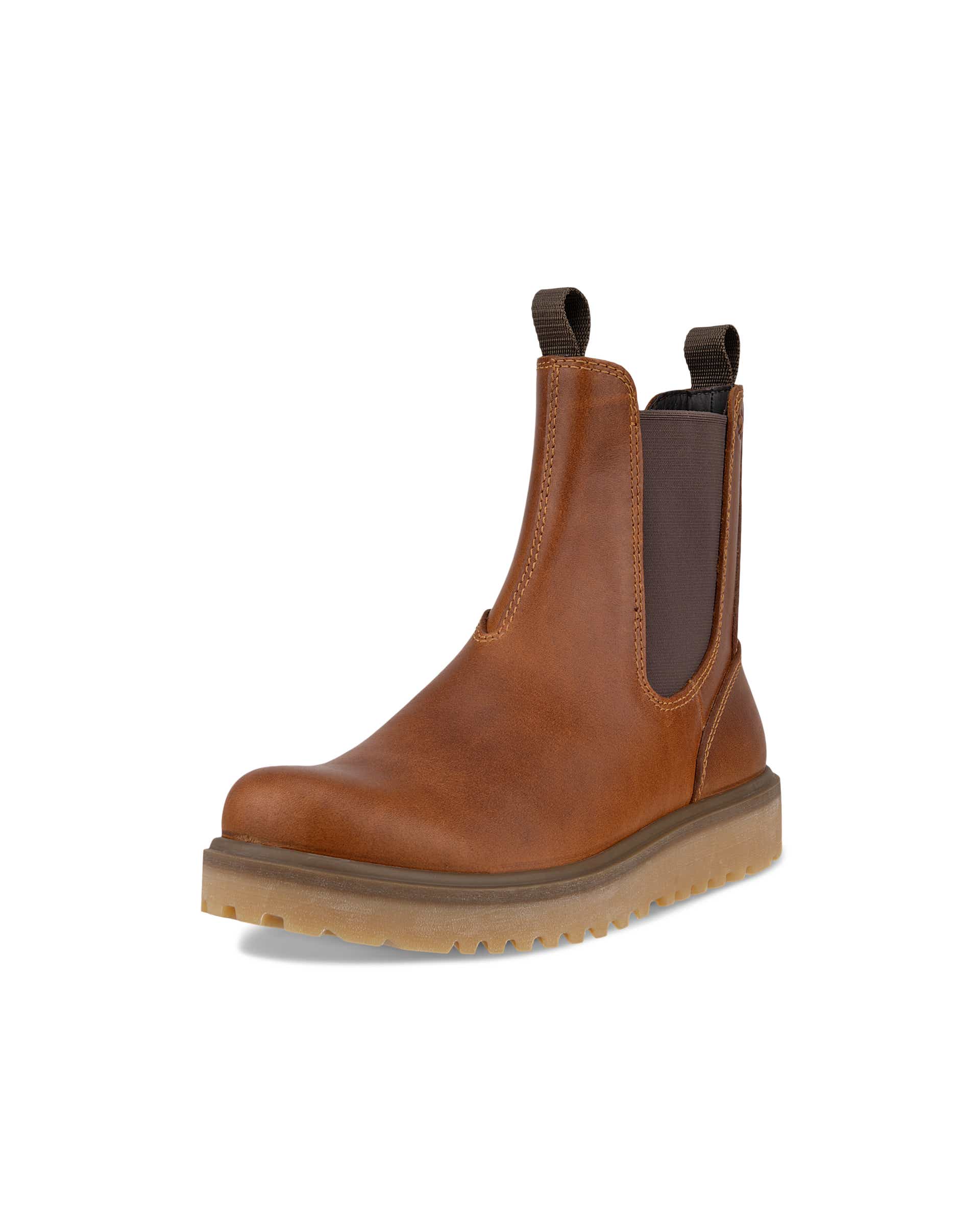 ECCO® Staker Dames leren Chelsea boot - Bruin - Main