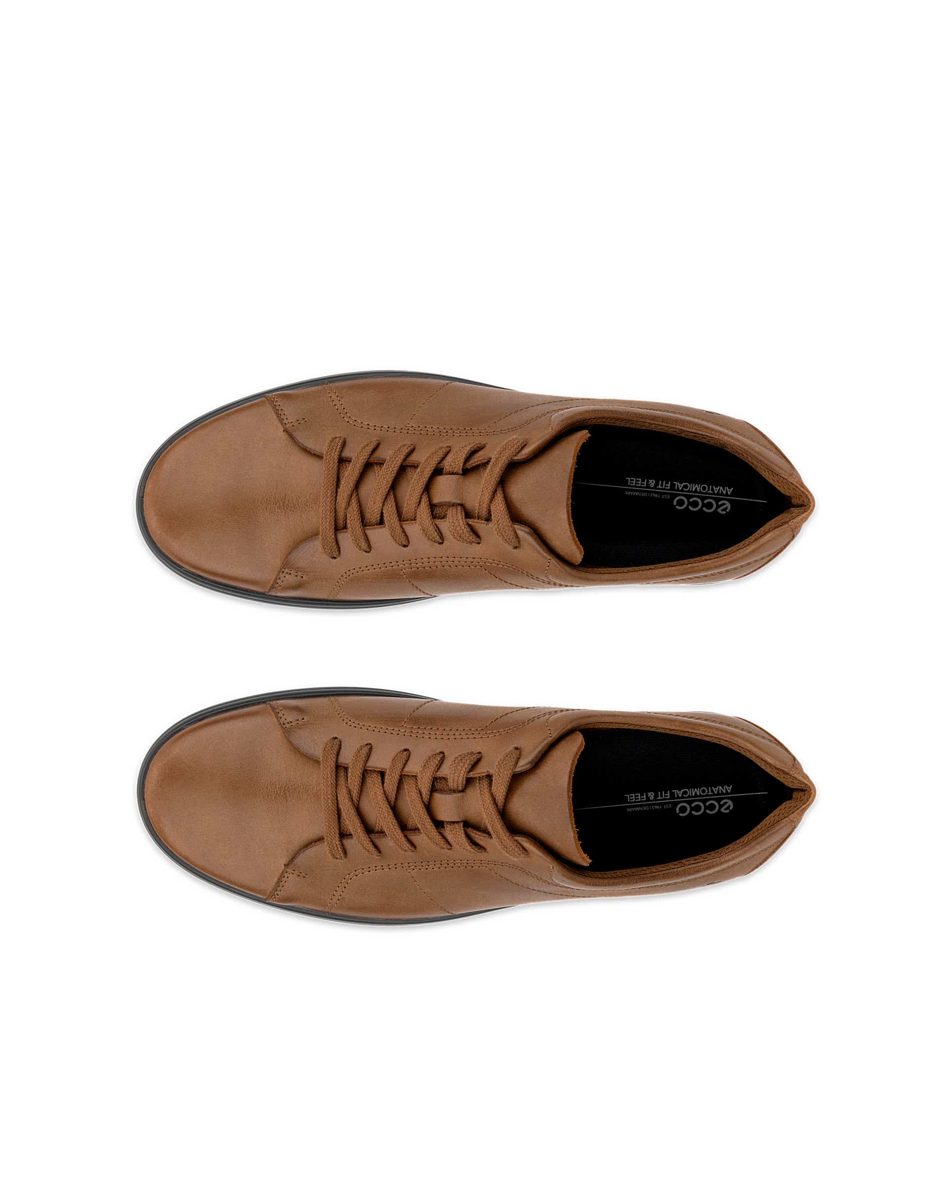 Zapatillas de nobuk ECCO® CLASSIC SNEAKER para hombre - Marrón - Top left pair