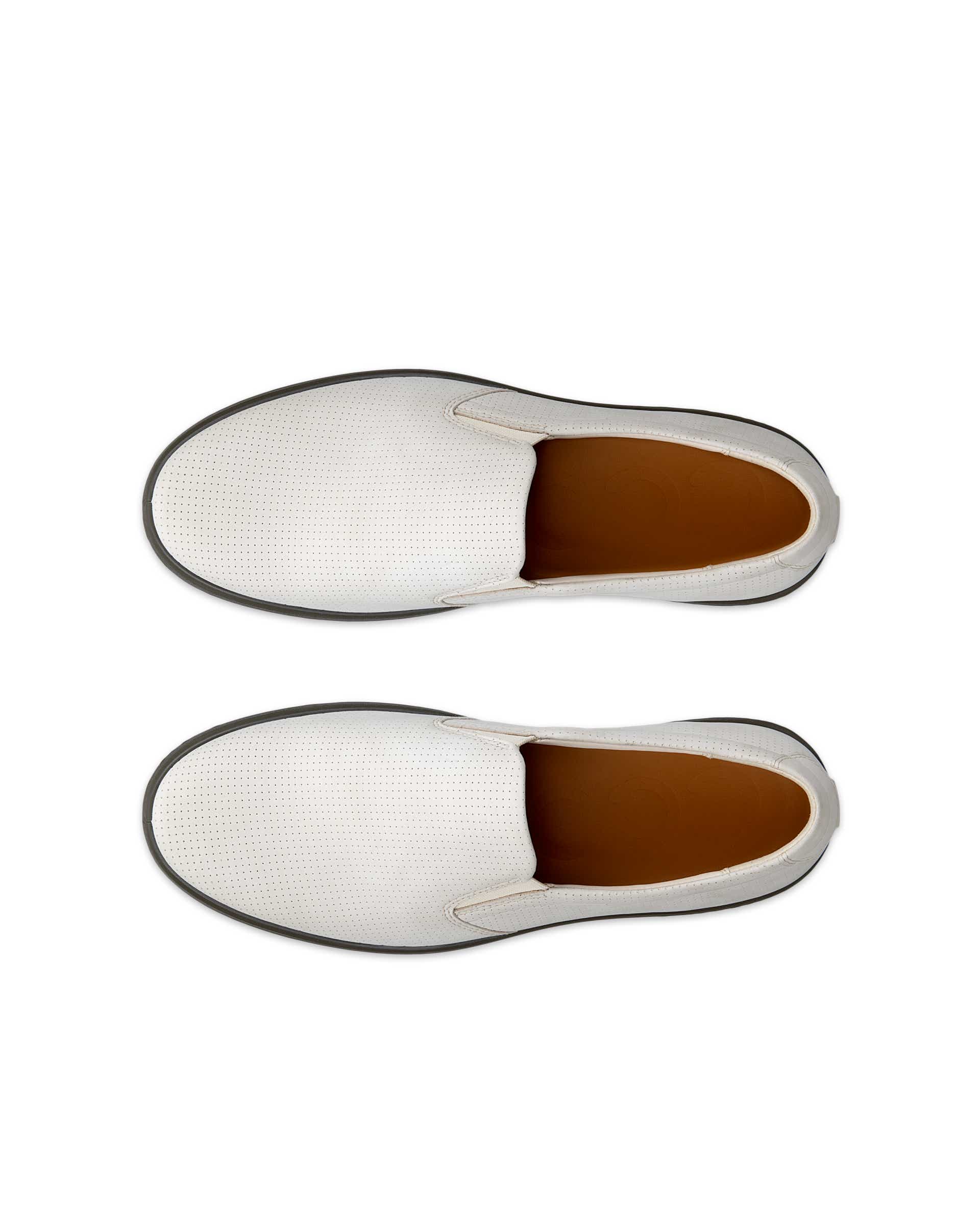 ECCO SOFT 60 M PERF SLIP ON - Beige - Top left pair