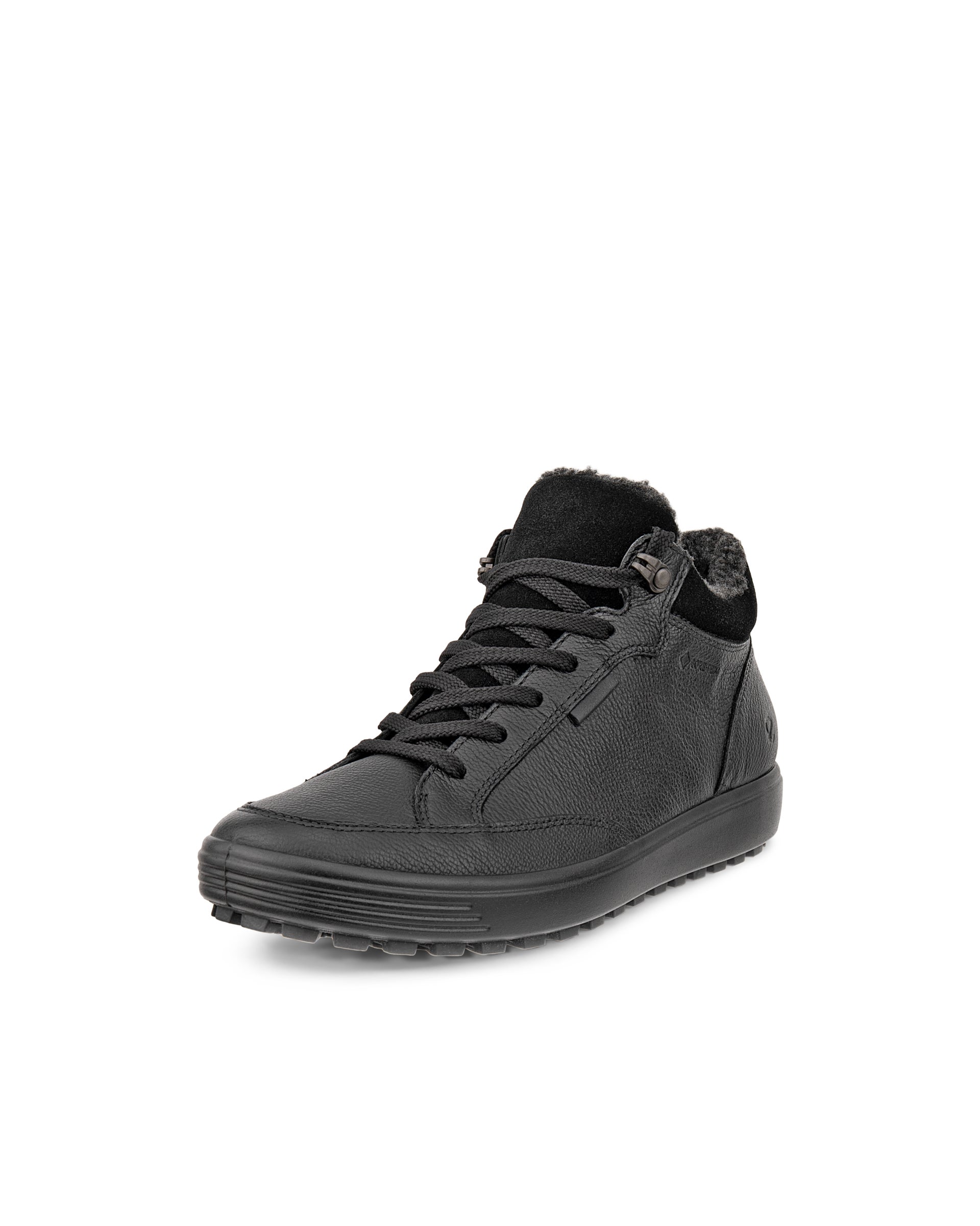 Women's ECCO® Soft 7 Tred Nubuck Gore-Tex Mid-Cut Boot - Black - Main