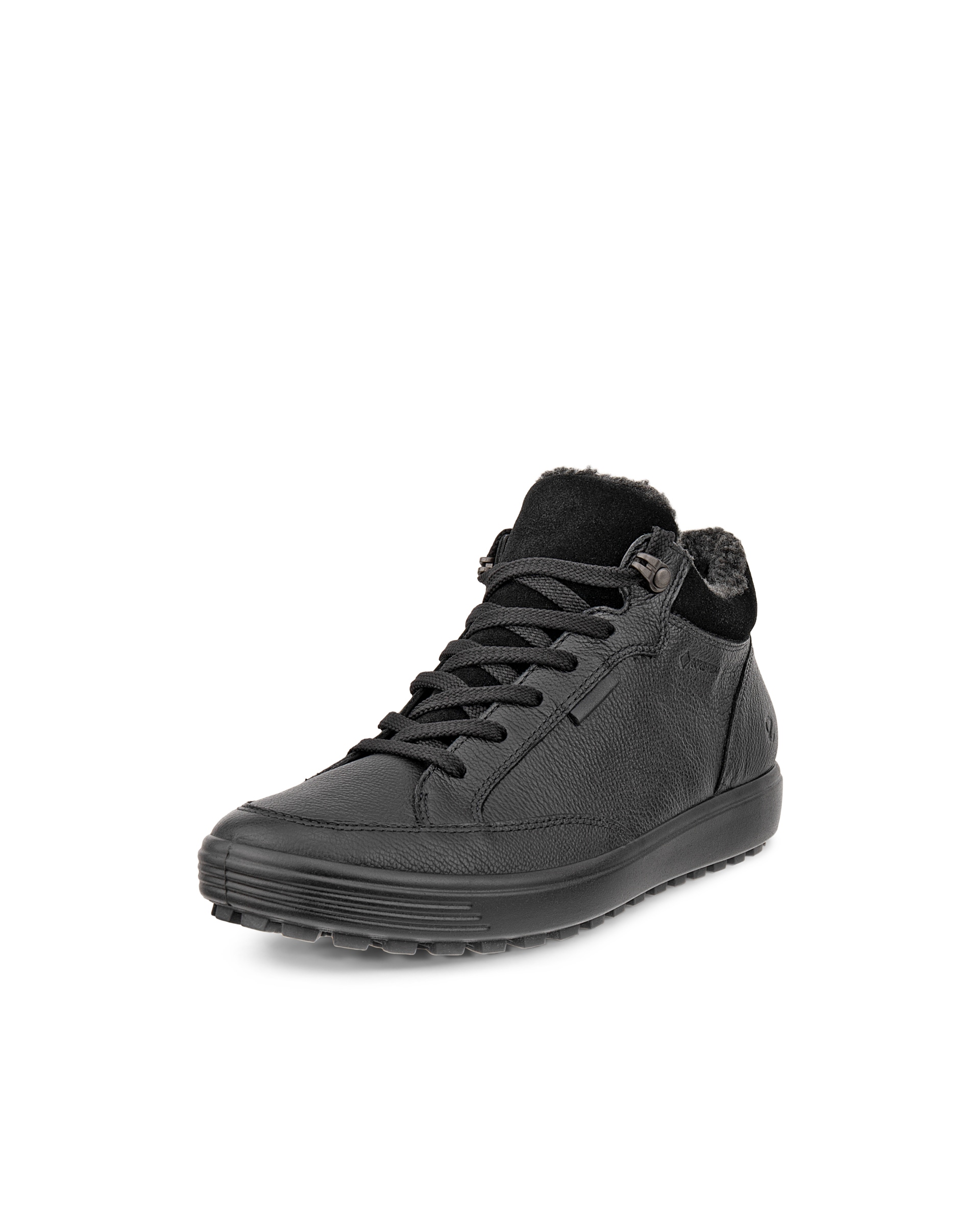 Women's ECCO® Soft 7 Tred Nubuck Gore-Tex Mid-Cut Boot - Black - Main