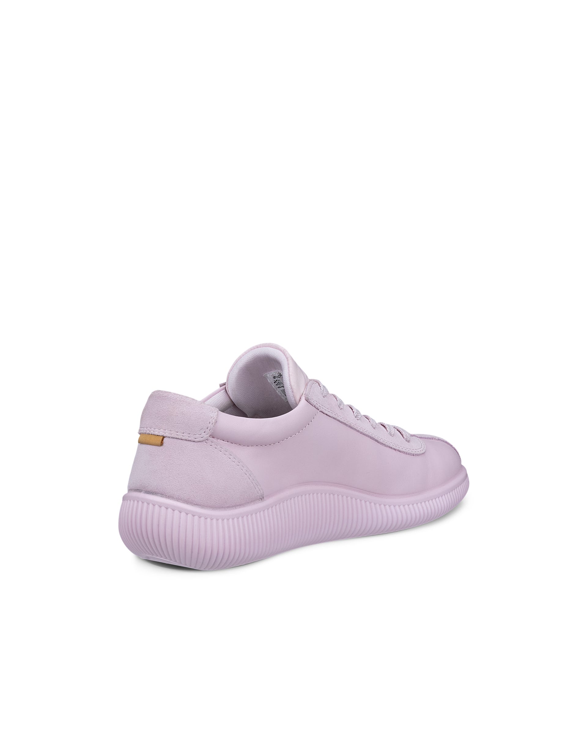 Women's ECCO® SOFT ZERO Leather Sneaker - Pink - Outside