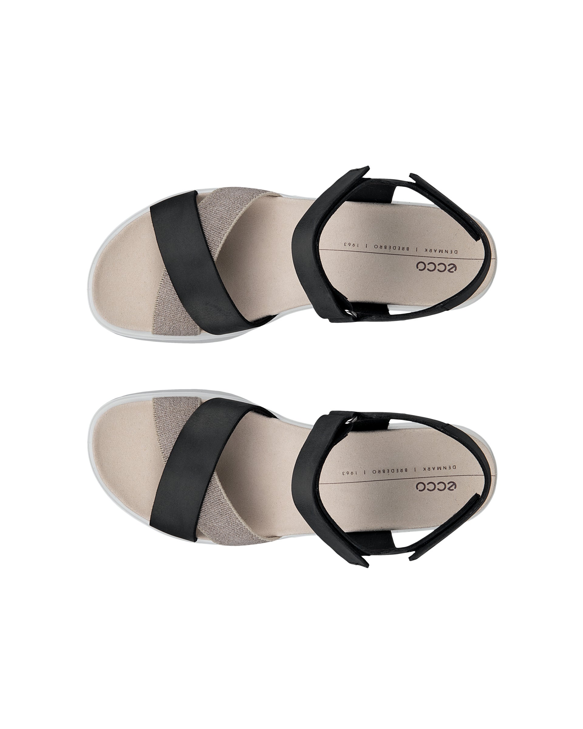 ECCO FLOWT LX WOMEN'S SANDAL - Black - Top left pair