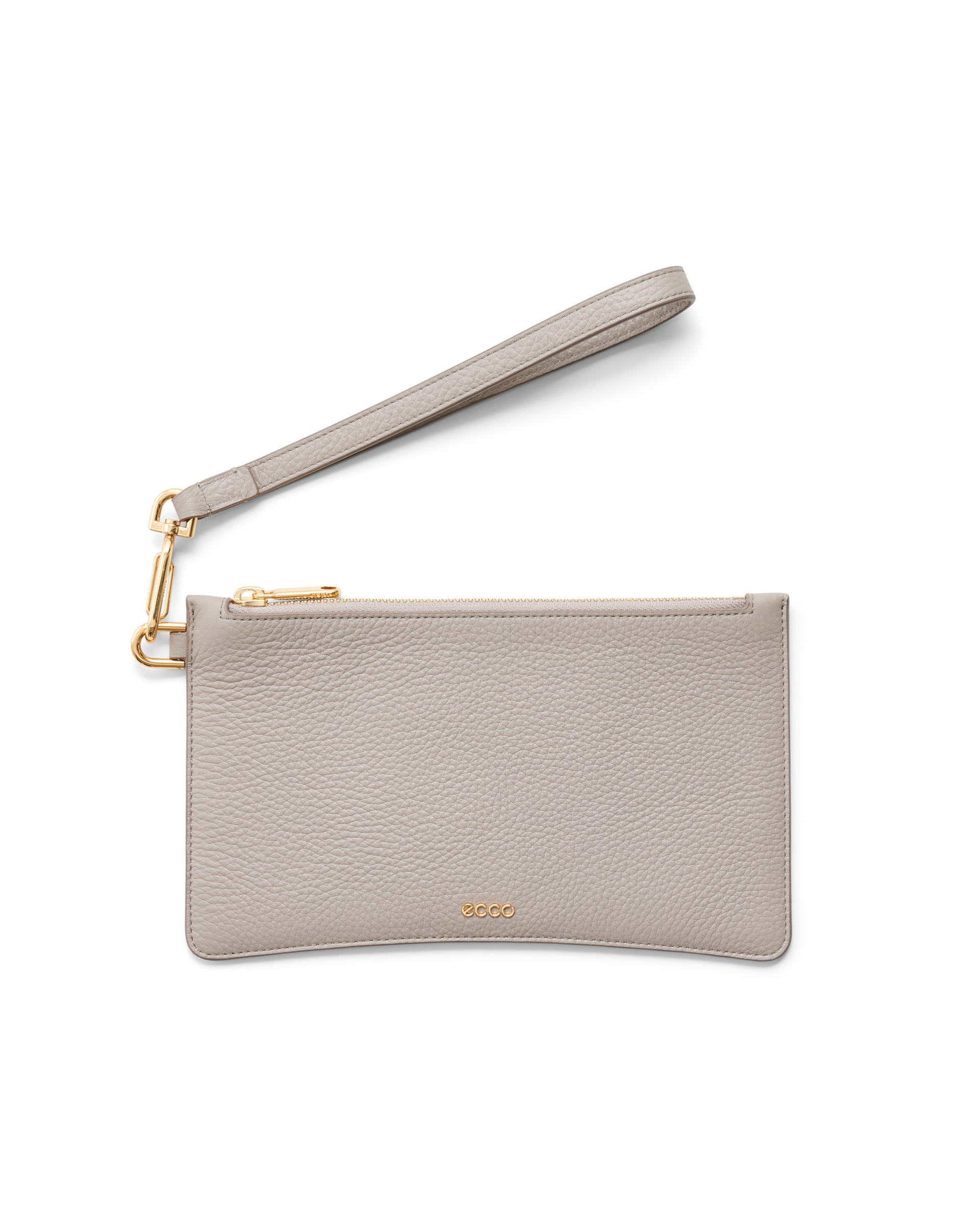 ECCO® Leather Medium Wristlet - Beige - Main
