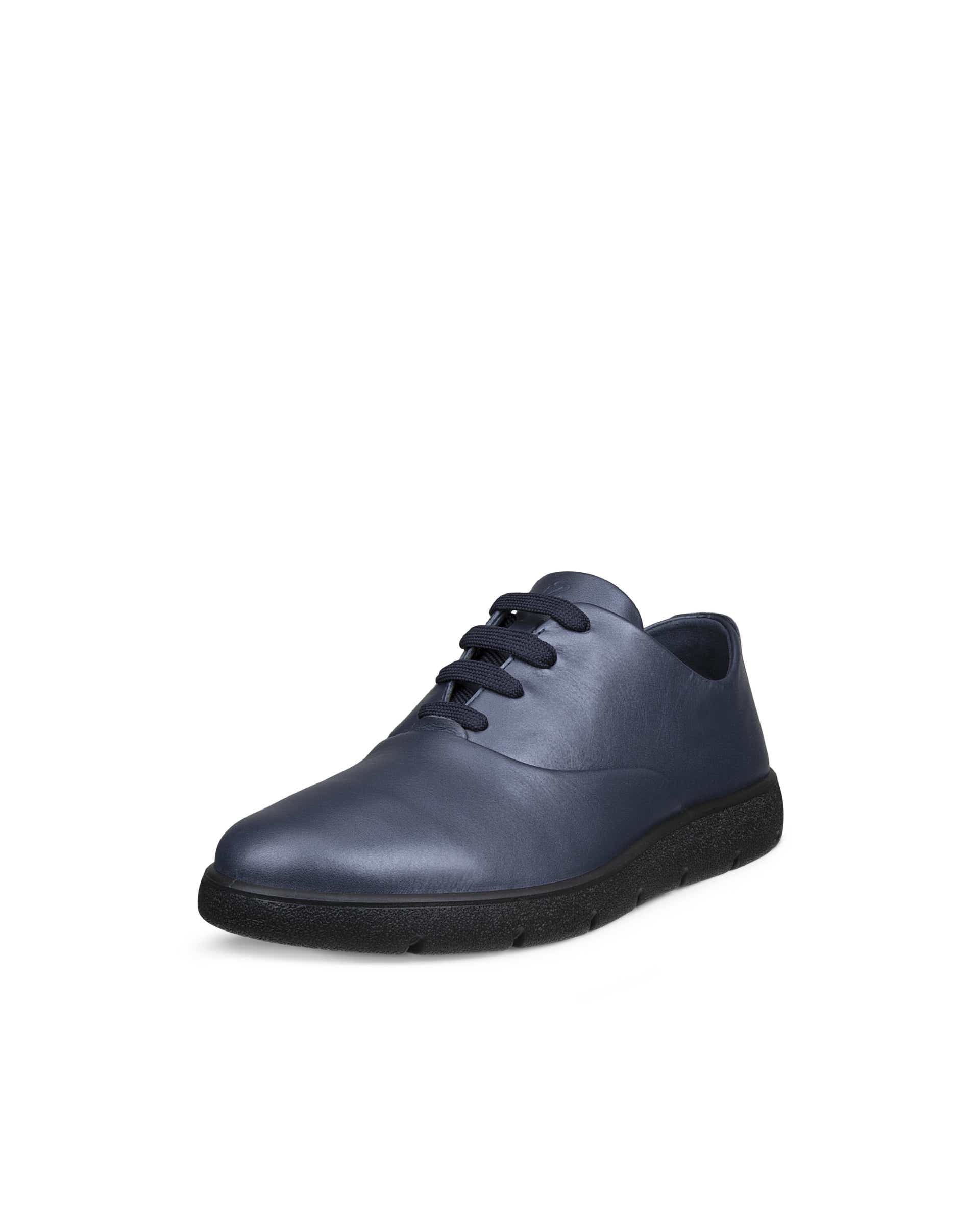Damskie skórzane buty sznurowane ECCO® BELLA 2 - Niebieski - Main