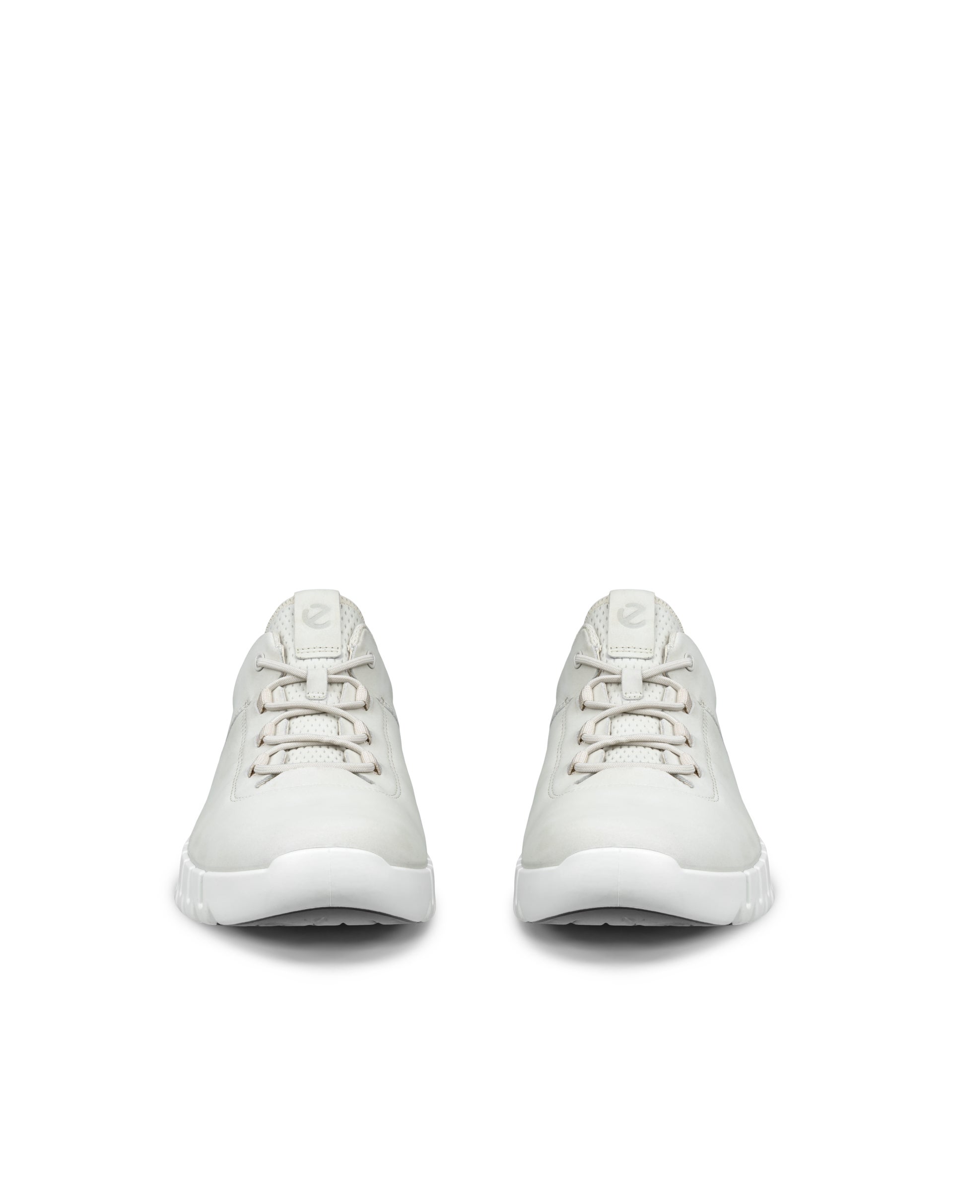 ECCO Gruuv Flexible Sole Men メンズ レザースニーカー - グレー - Front pair