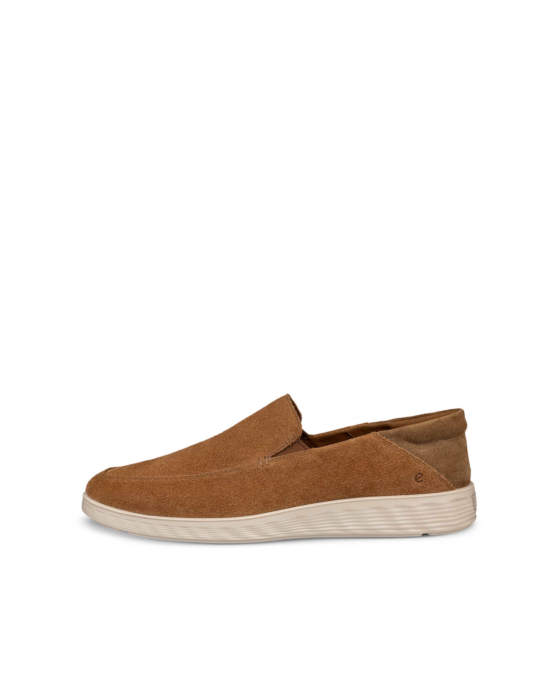 Men's ECCO® S Lite Hybrid Suede Slip-On - Brown - Outside