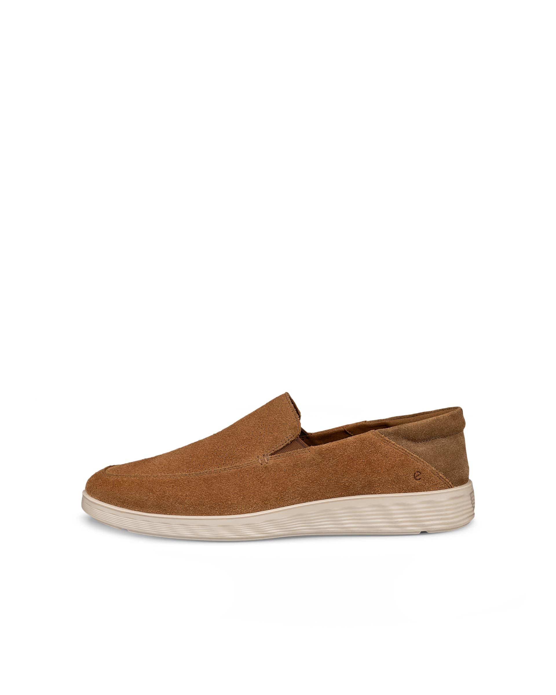 Men's ECCO® S Lite Hybrid Suede Slip-On - Brown - Outside
