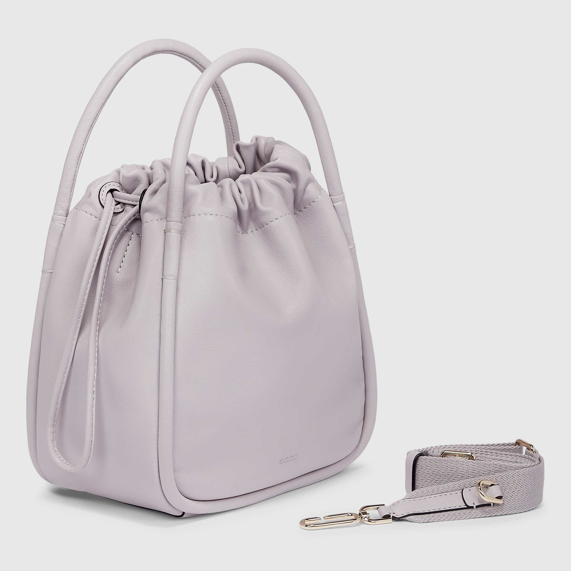 ECCO® Contact Leather Drawstring Bag - Purple - Main