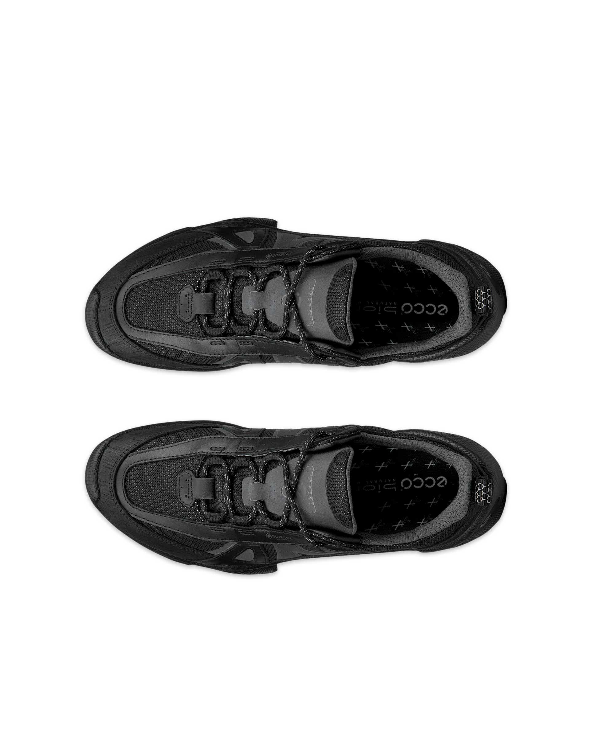 Women's ECCO® Biom C-Trail Textile Gore-Tex Sneaker - Black - Top left pair