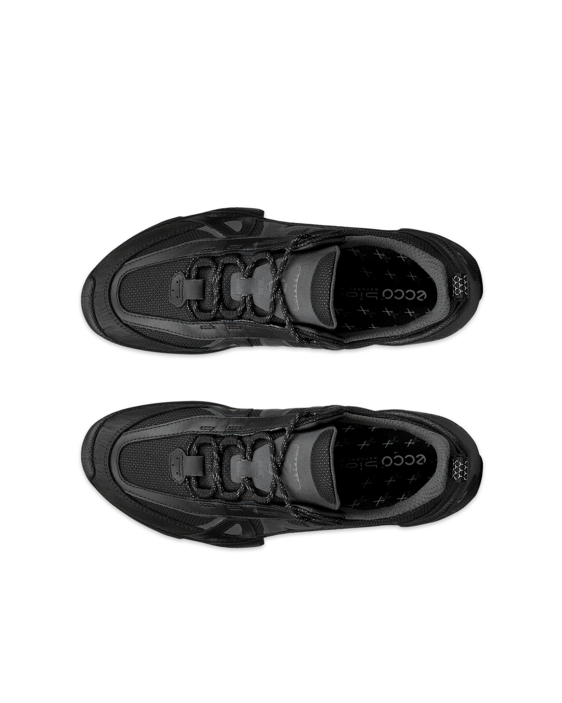 Women's ECCO® Biom C-Trail Textile Gore-Tex Sneaker - Black - Top left pair