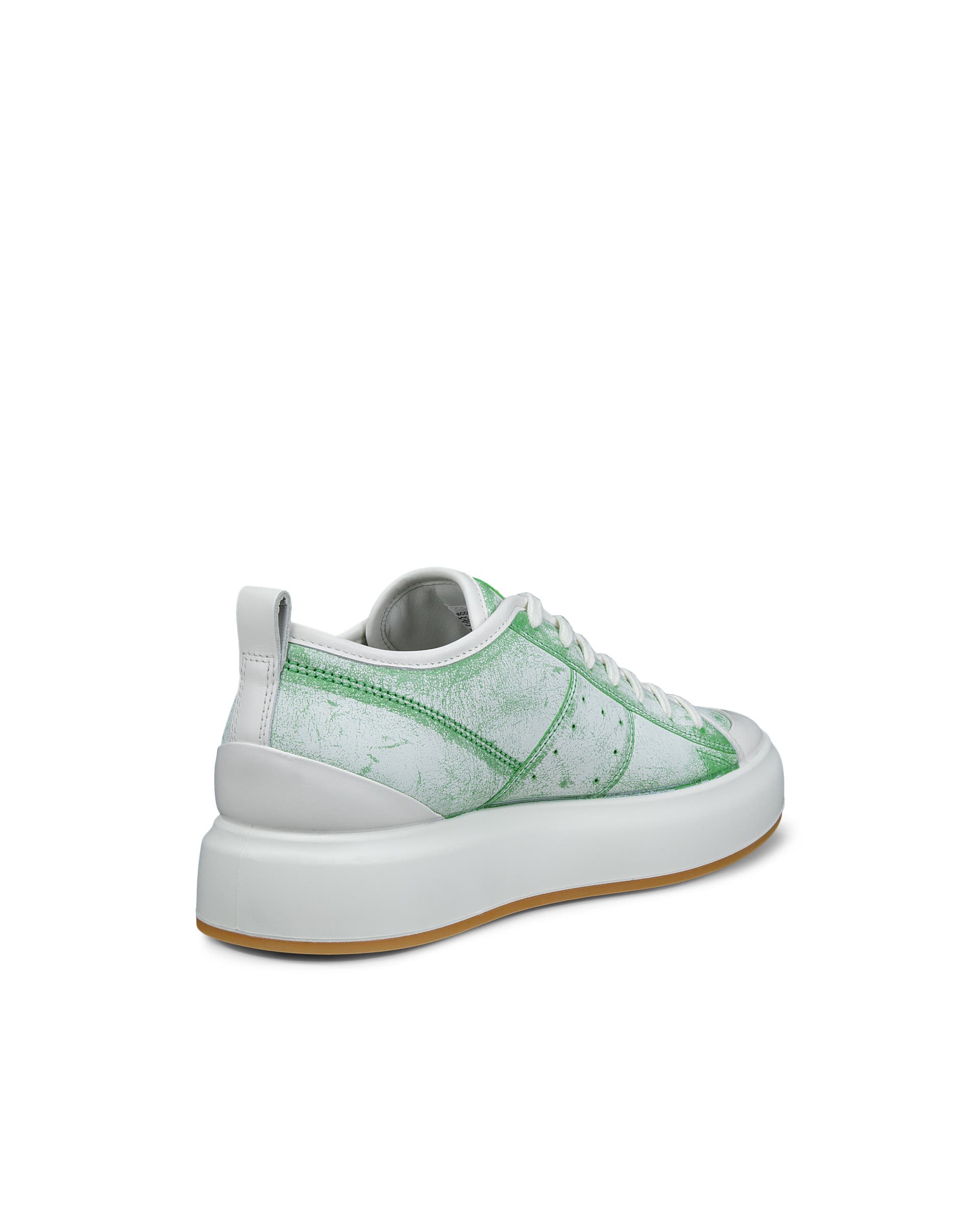 ECCO® Street Ace Heren leren sneaker - Groen - Back