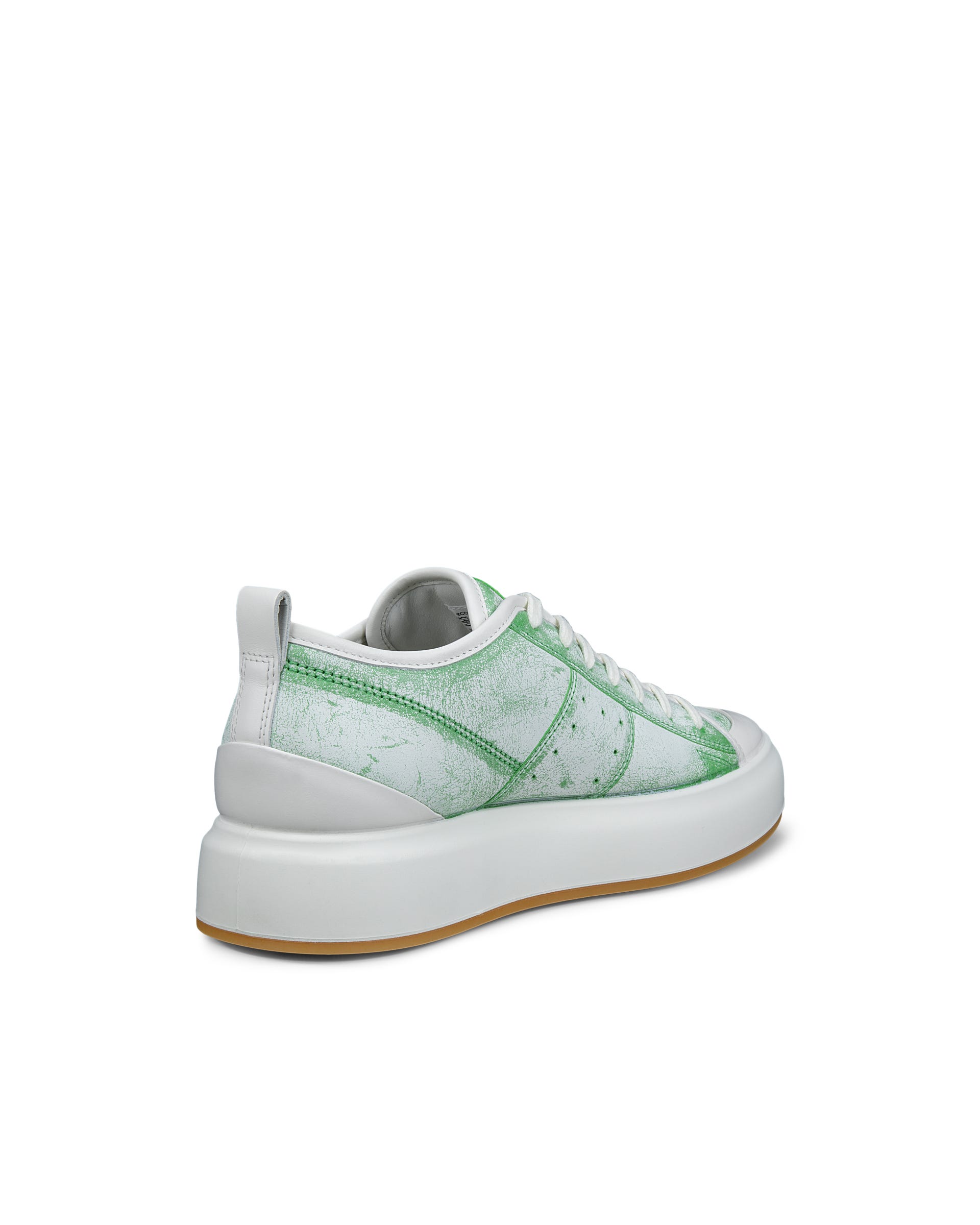 ECCO® Street Ace Heren leren sneaker - Groen - Back