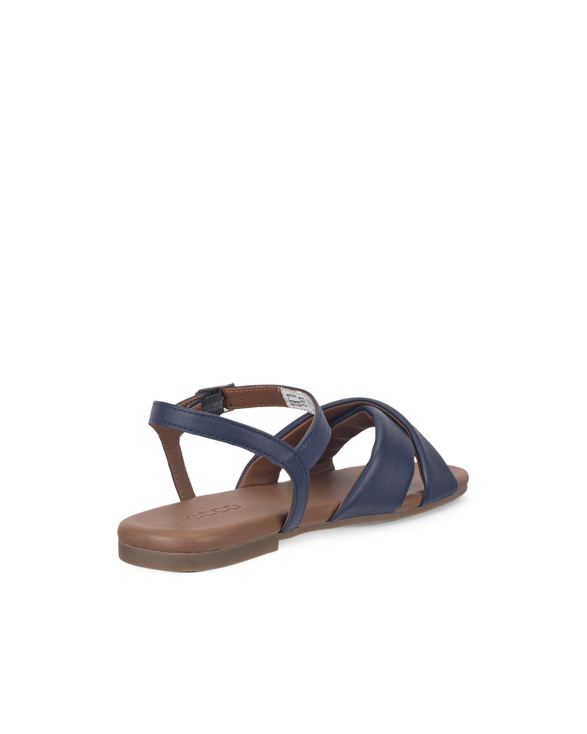 ECCO® MARYLOU női lapos talpú bőrszandál - Kék - Back