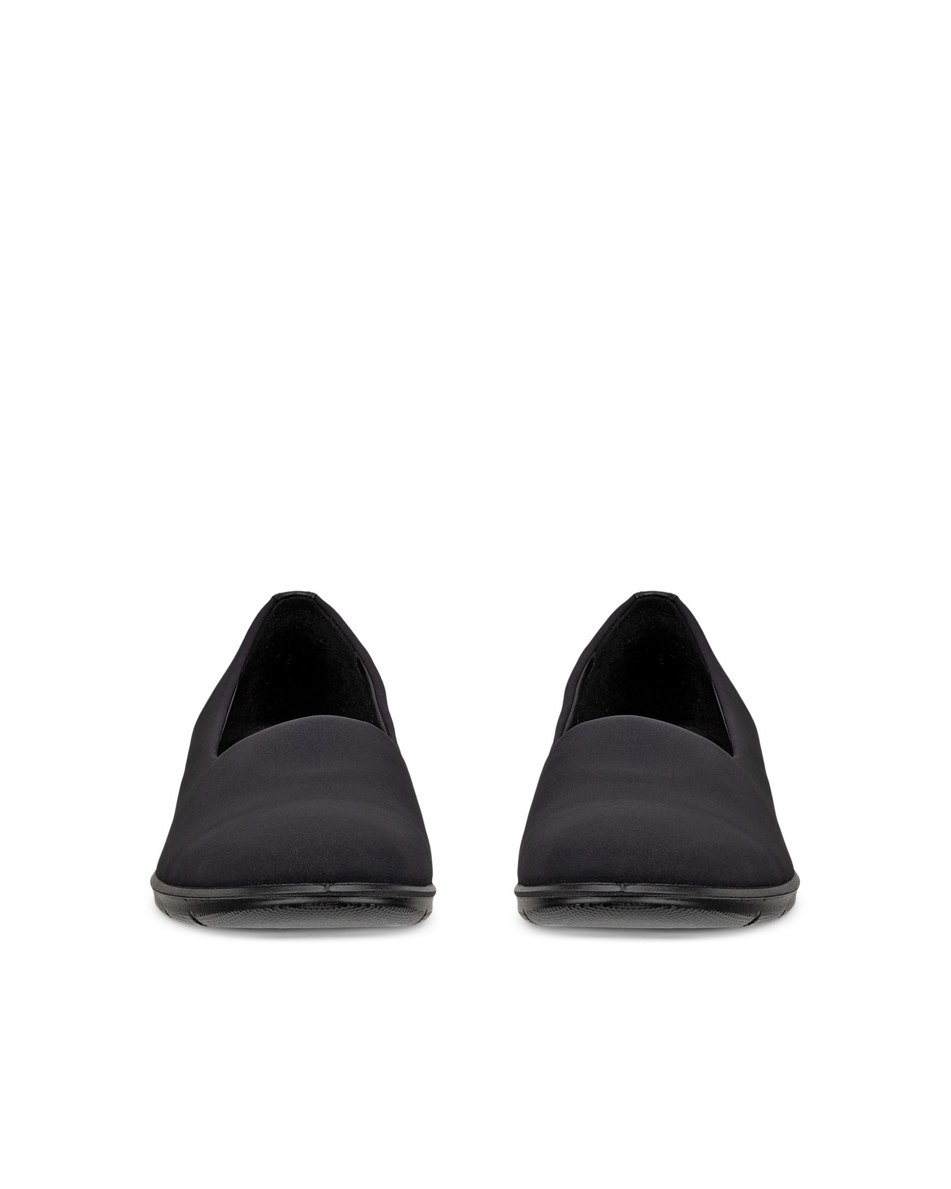 Women's ECCO® Felicia Stretch Textile Wedge Slip-On - Black - Outside