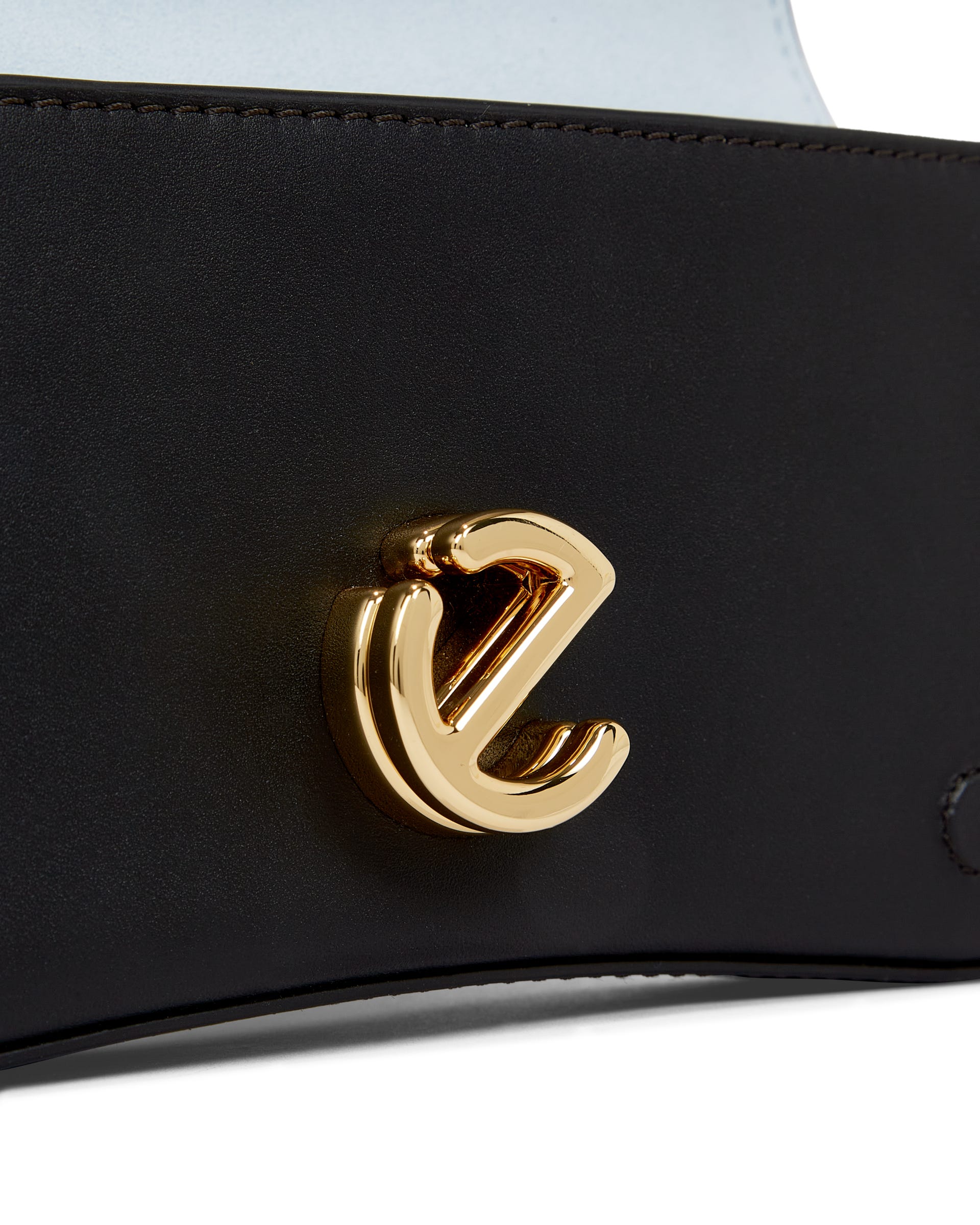 ECCO Pinch Small Lock Wave レザークロスボディバッグ - ブラック - Detail-1