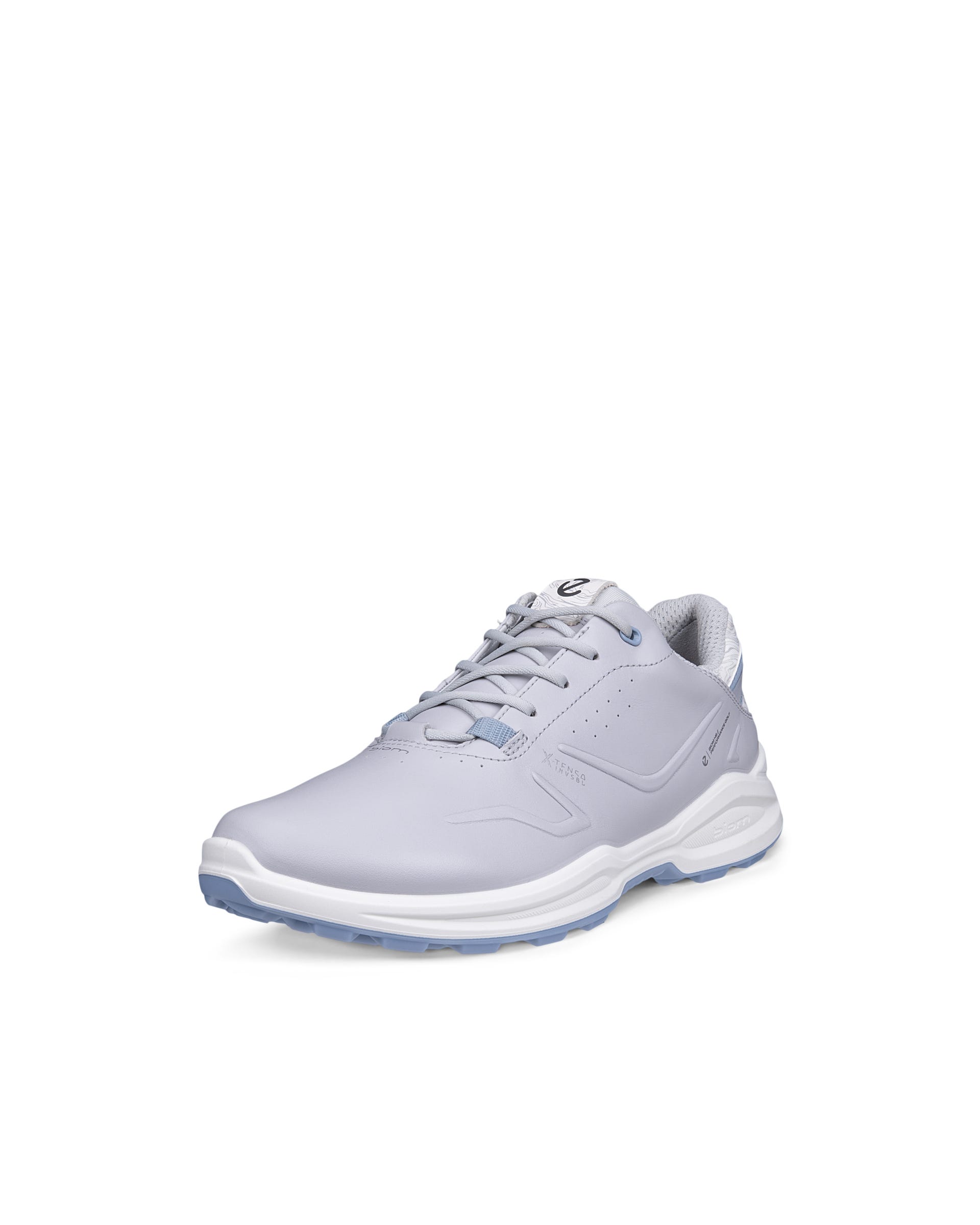 Women's ECCO® Golf Biom H6 Leather Waterproof Golf Shoe - Gray - Outside