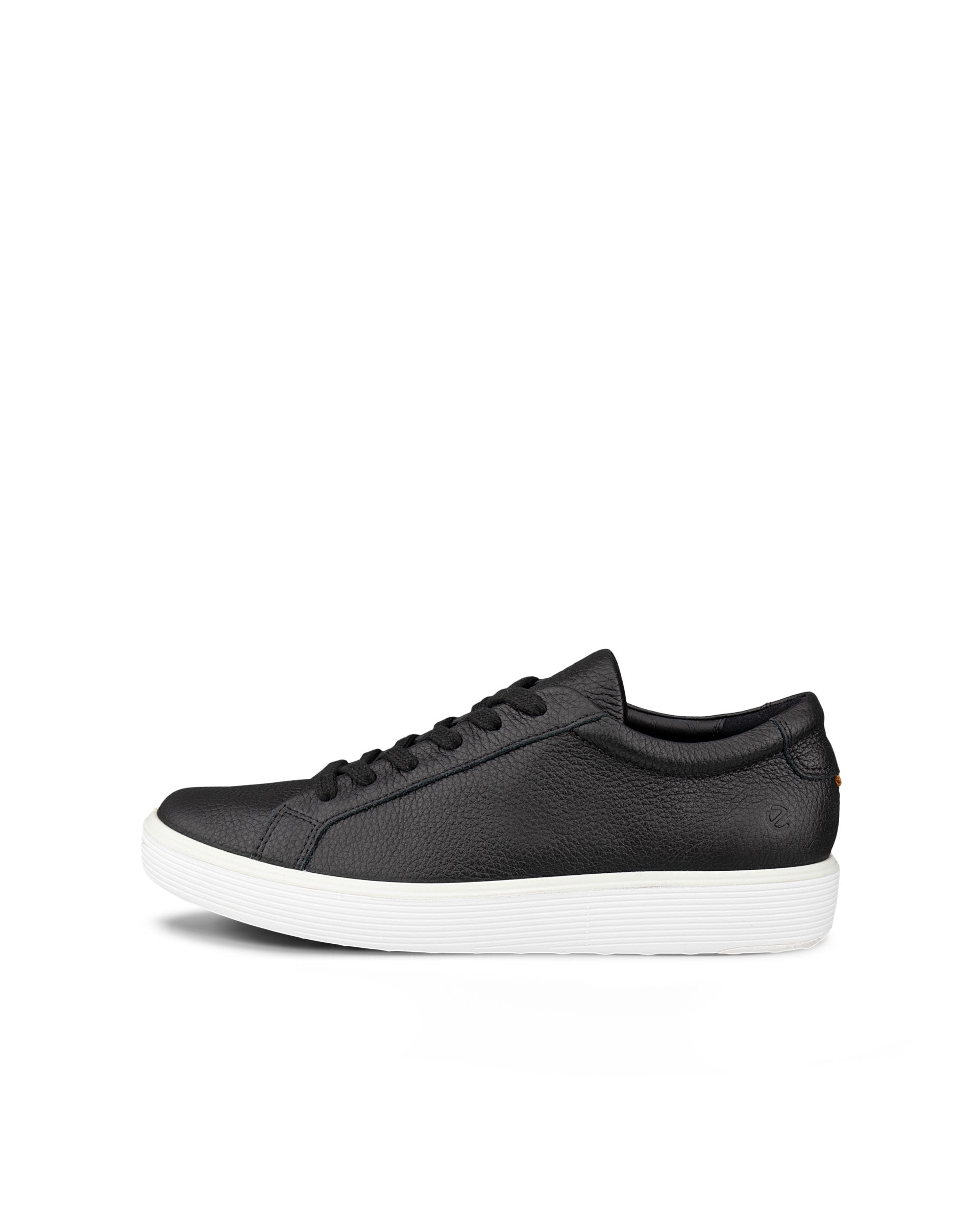ECCO SOFT 60 WOMENS SNEAKER ウィメンズ レザースニーカー - ブラック - Outside