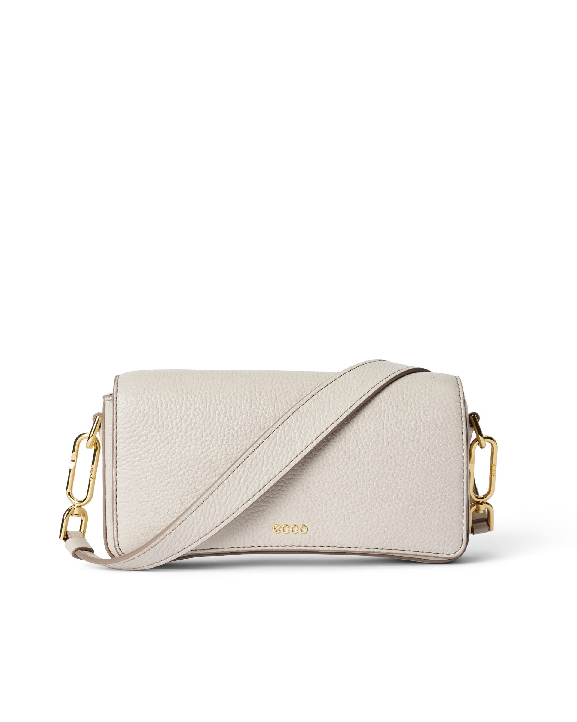 ECCO Pinch Small Pebbled レザーショルダーバッグ - ベージュ - Main
