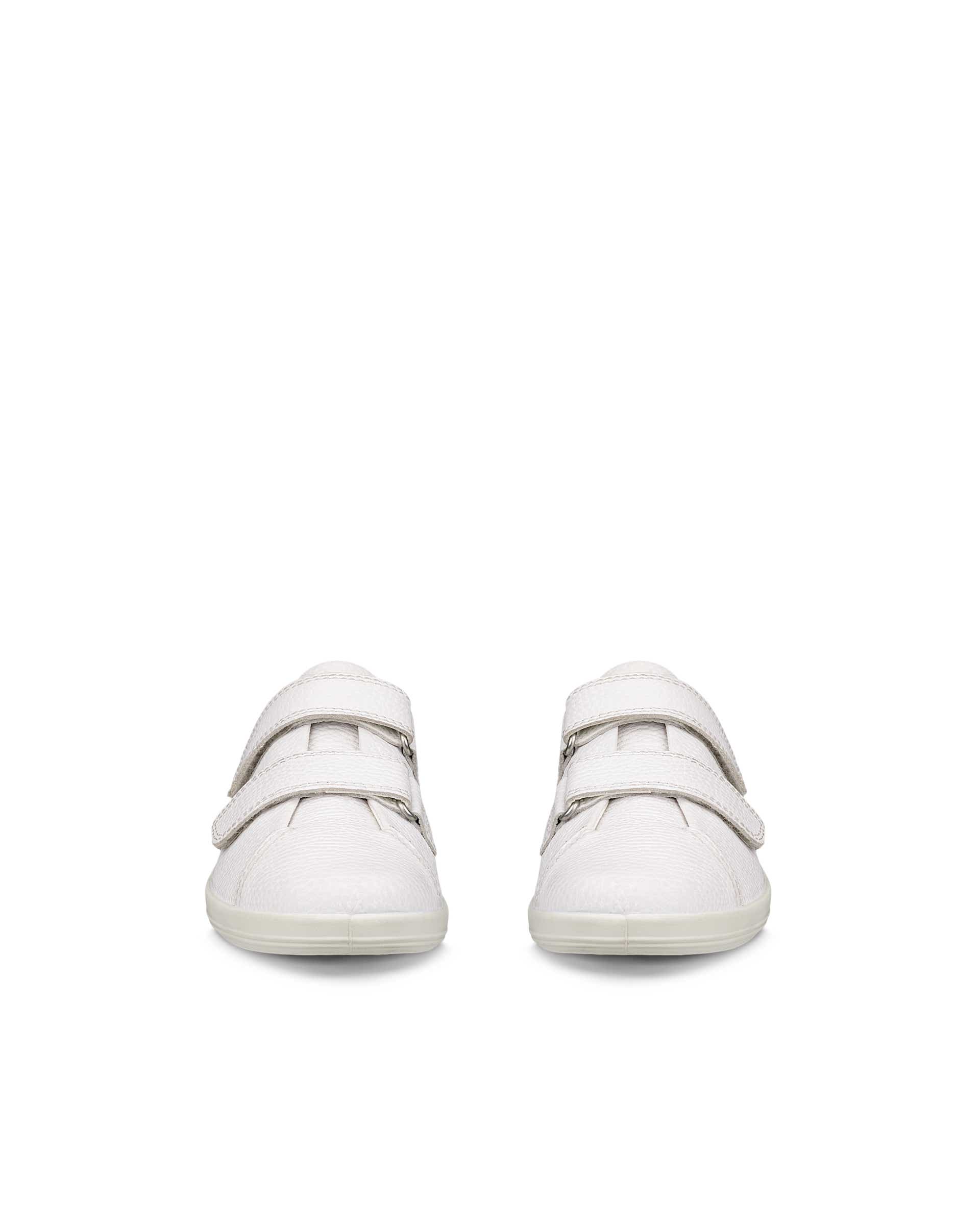 ECCO® Soft 2.0 Dames leren wandelschoen - Wit - Front pair