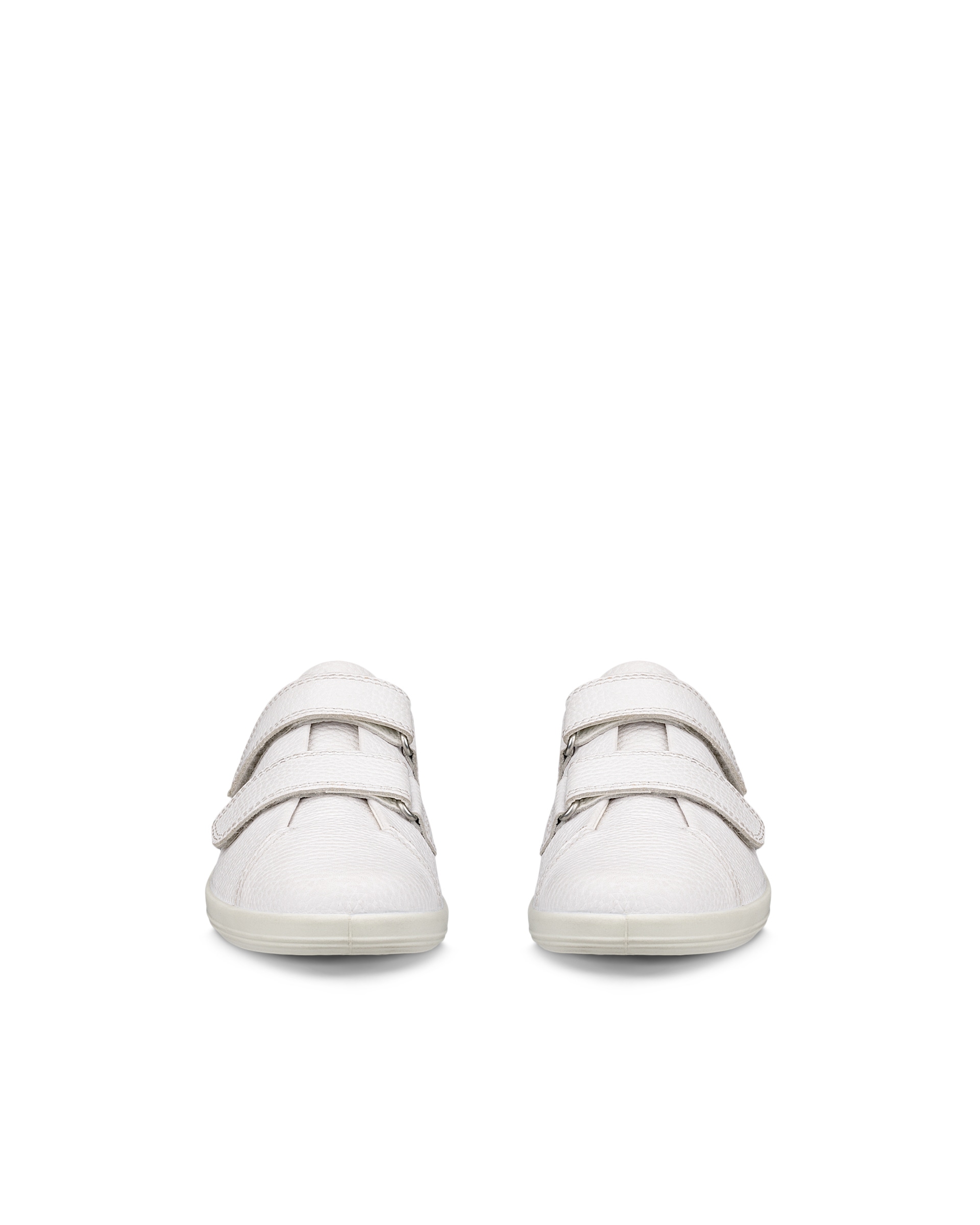 Zapatillas de piel para caminar ECCO® Soft 2.0 para mujer - Blanco - Front pair