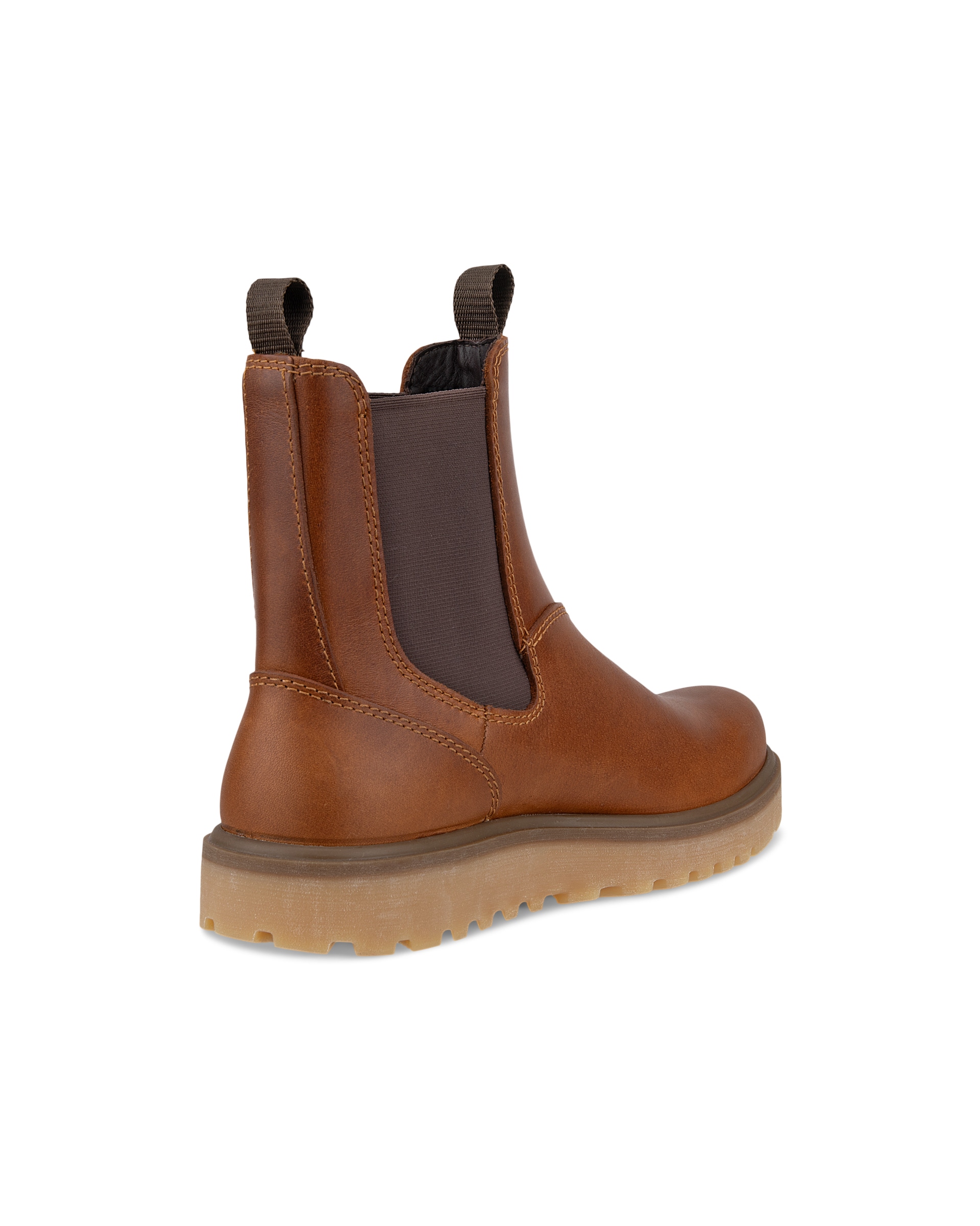ECCO® Staker Dames leren Chelsea boot - Bruin - Back