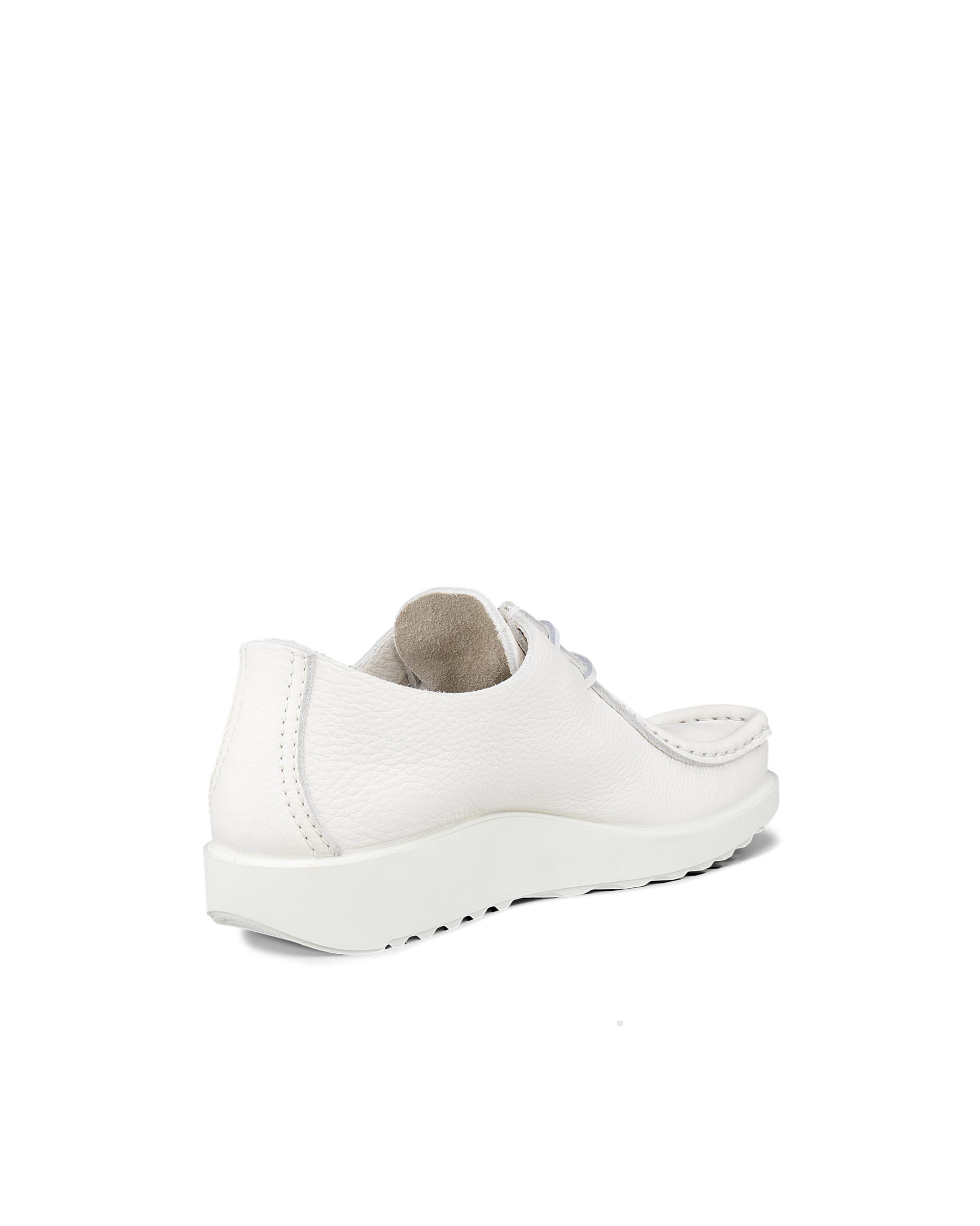 Męskie skórzane buty sznurowane ECCO® JOKE - Biały - Back