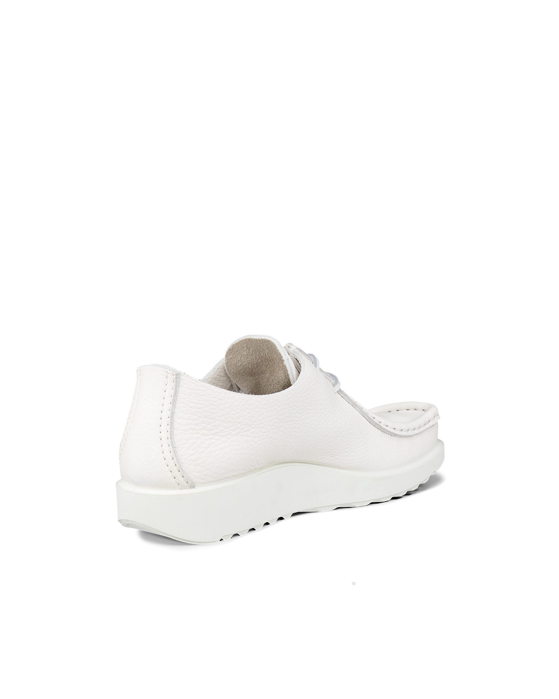 Męskie skórzane buty sznurowane ECCO® JOKE - Biały - Back