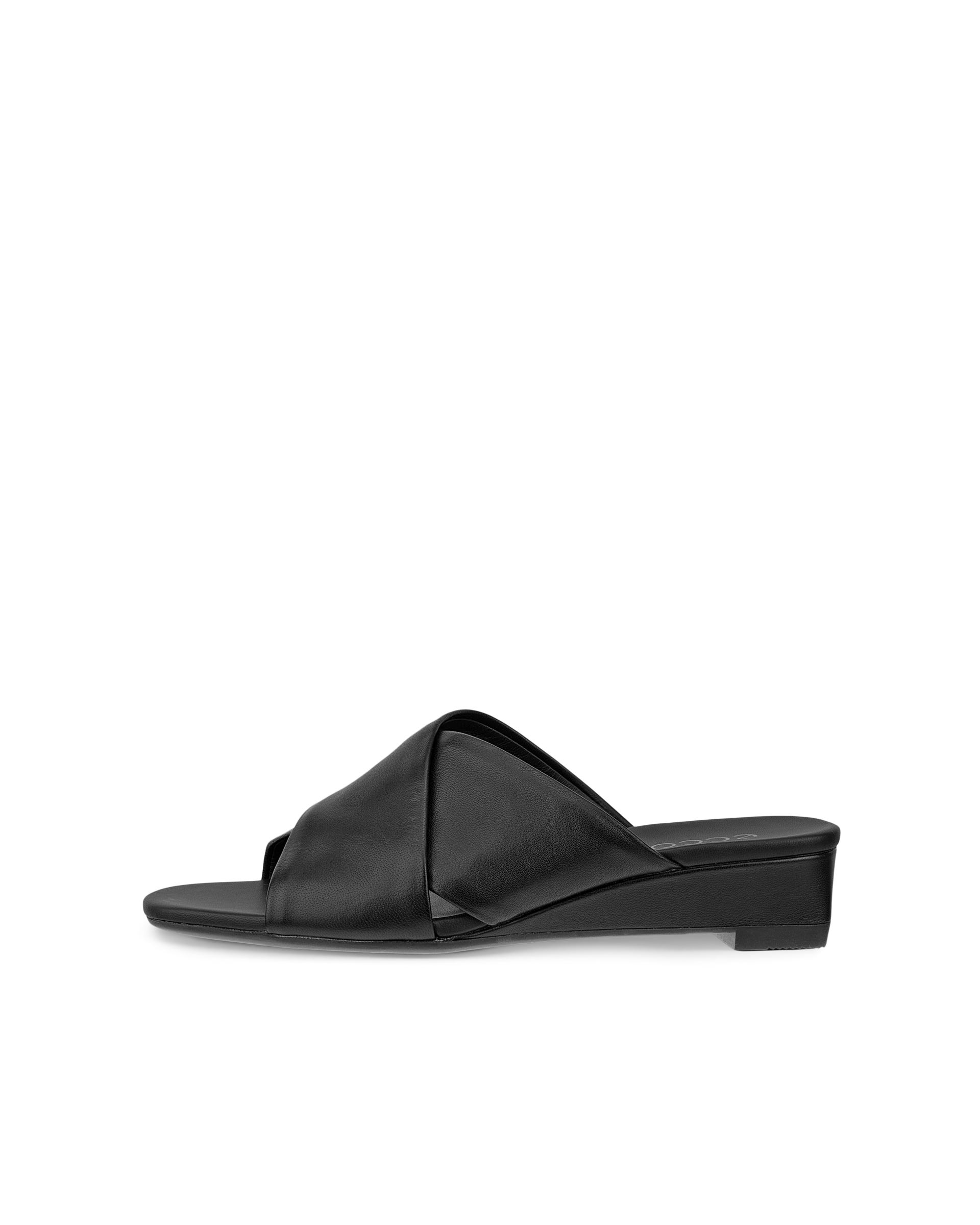 ECCO ASTRID WEDGE WOMEN'S SLIDE - Black - Outside