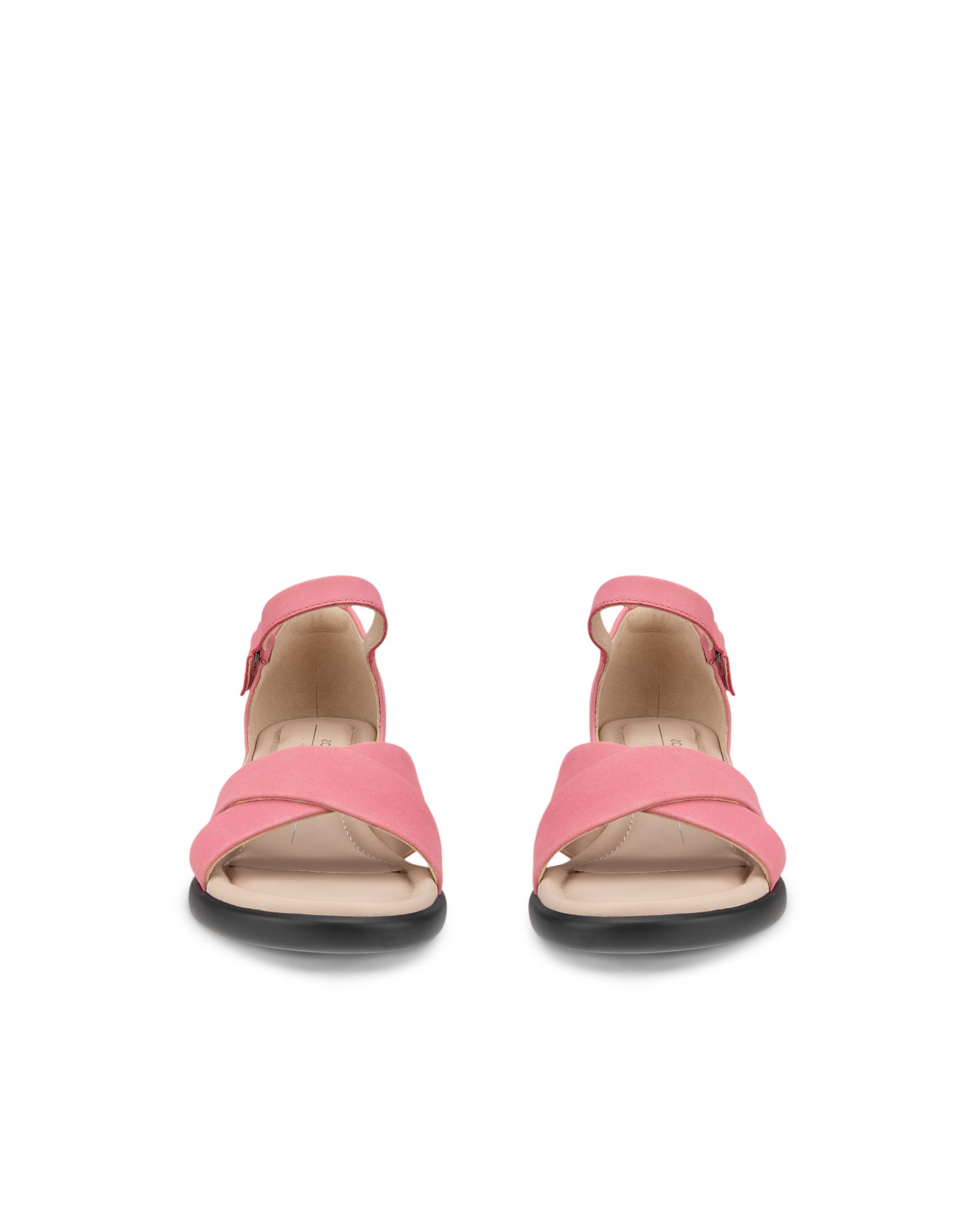 Women's ECCO® Sculpted LX 35 Nubuck Heeled Sandal - Pink - Front pair