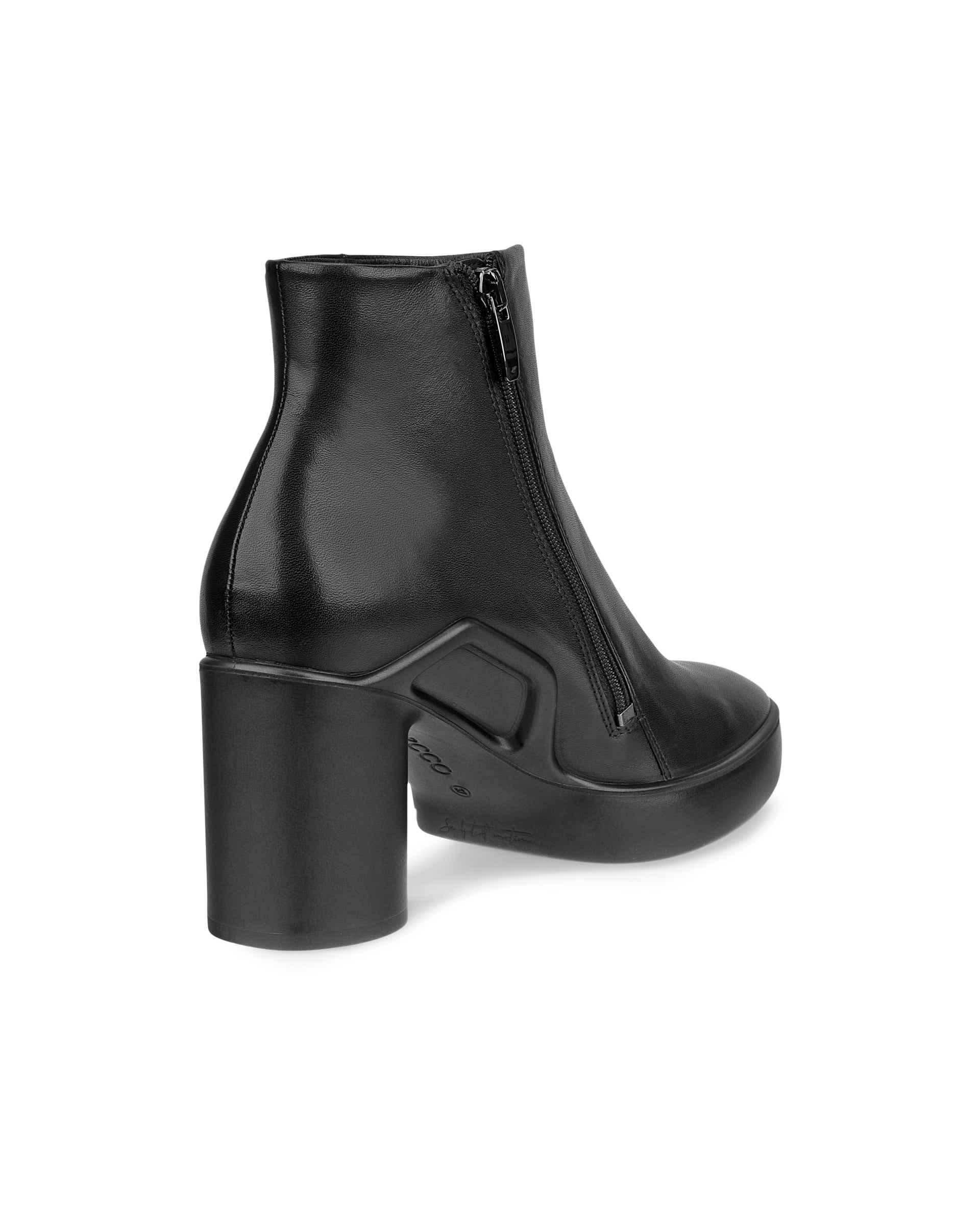 ECCO Shape Sculpted Motion 55 ウィメンズ レザーアンクルブーツ - ブラック - Back